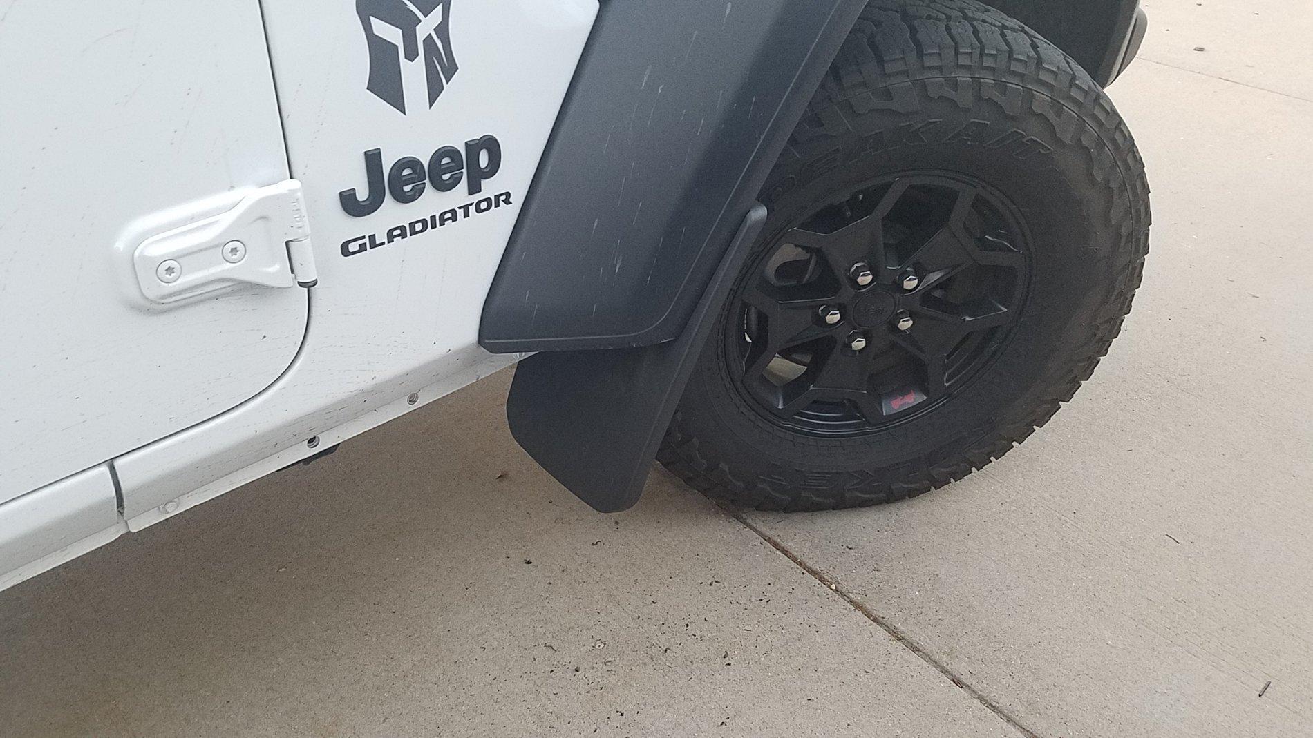 Jeep Gladiator Teccom Mud Flaps Install 20200603_202956