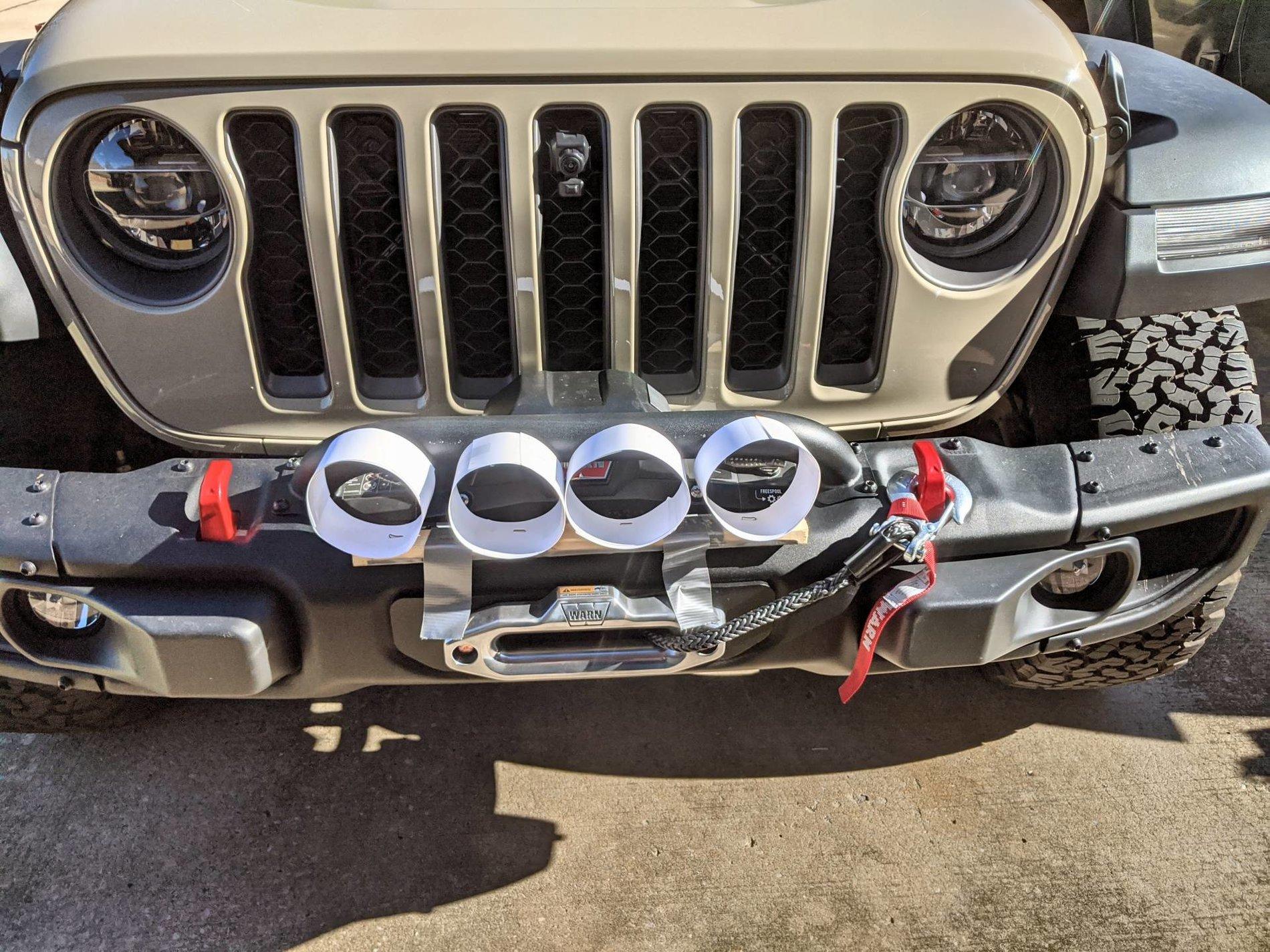 Jeep Gladiator What did you do TO your Gladiator today? [ADMIN WARNING: NO POLITICS, NO GUN TALK] Gladiator, Jan 20, CP_124322, Three Mock LZR Lites (Front View)