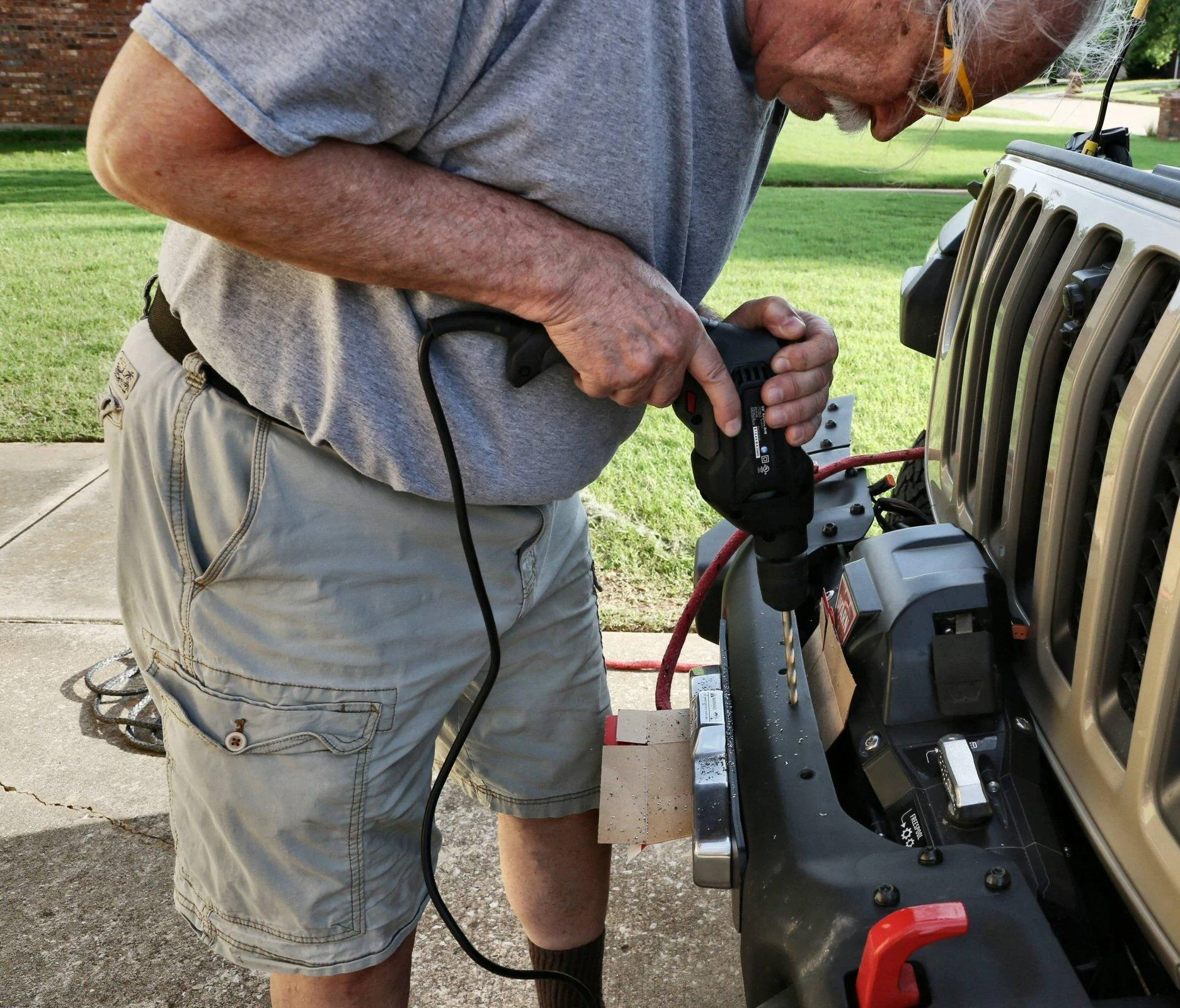 Jeep Gladiator What did you do TO your Gladiator today? [ADMIN WARNING: NO POLITICS, NO GUN TALK] Gladiator, Jun 20, 5_5309, Drilling Bumper