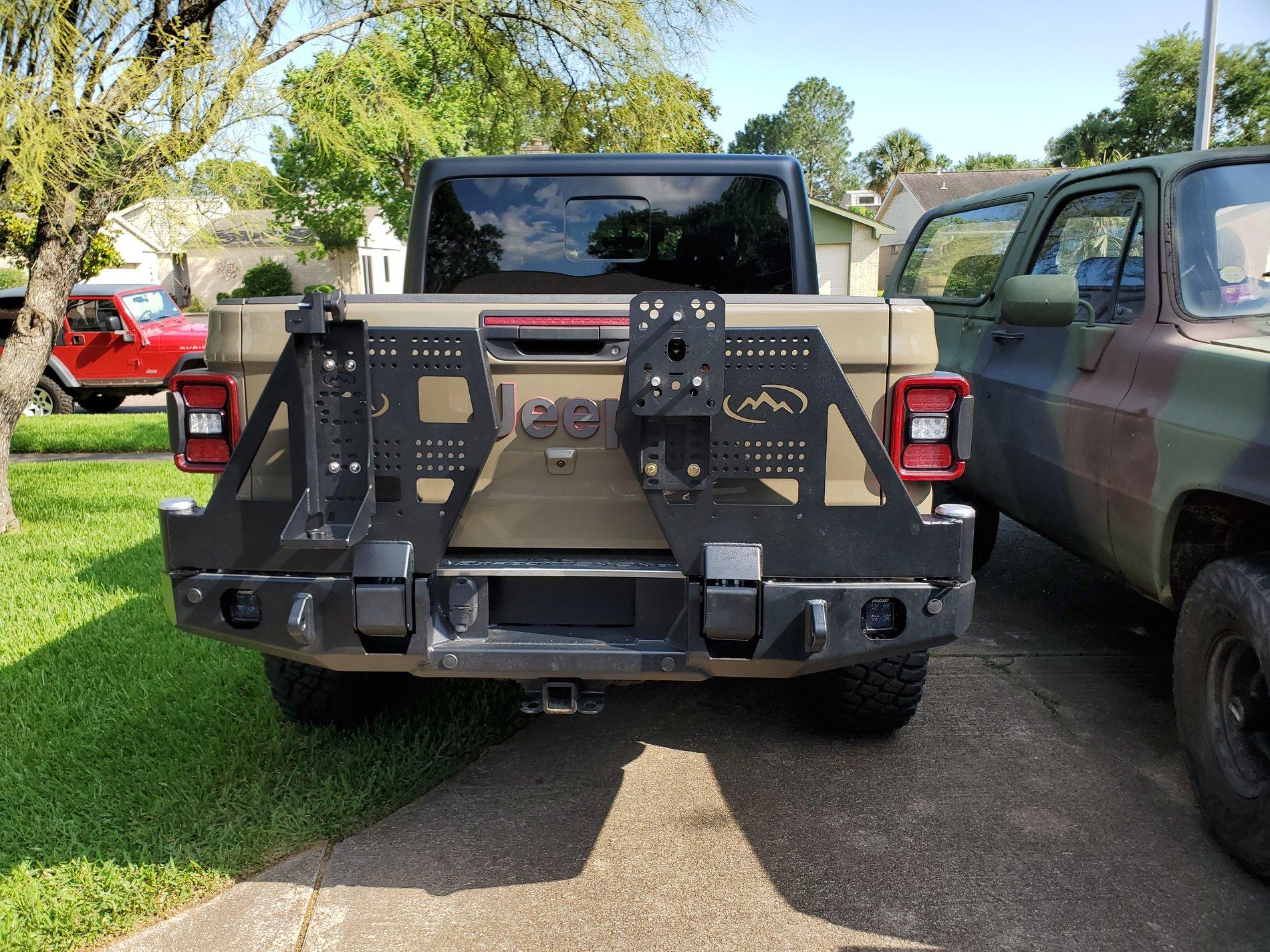 Jeep Gladiator Dual Swing Rear Bumper with tire carrier 20200606_170018
