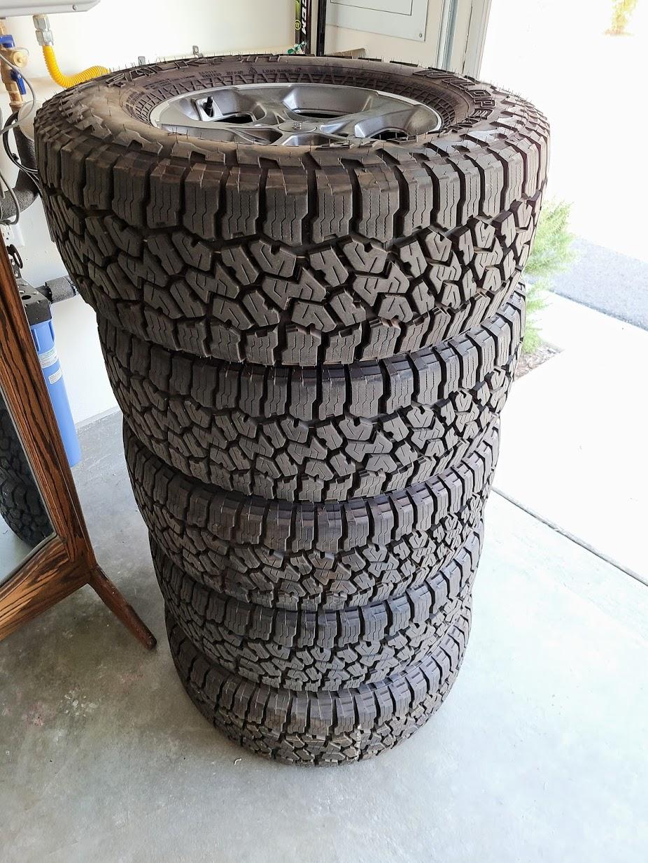 Jeep Gladiator Rubicon Takeoffs - Wheels, Tires (Wildpeak A/T) 33", TPMS, Lug Nuts & Spare, Suspension - Simi Valley 20200603_123340_01