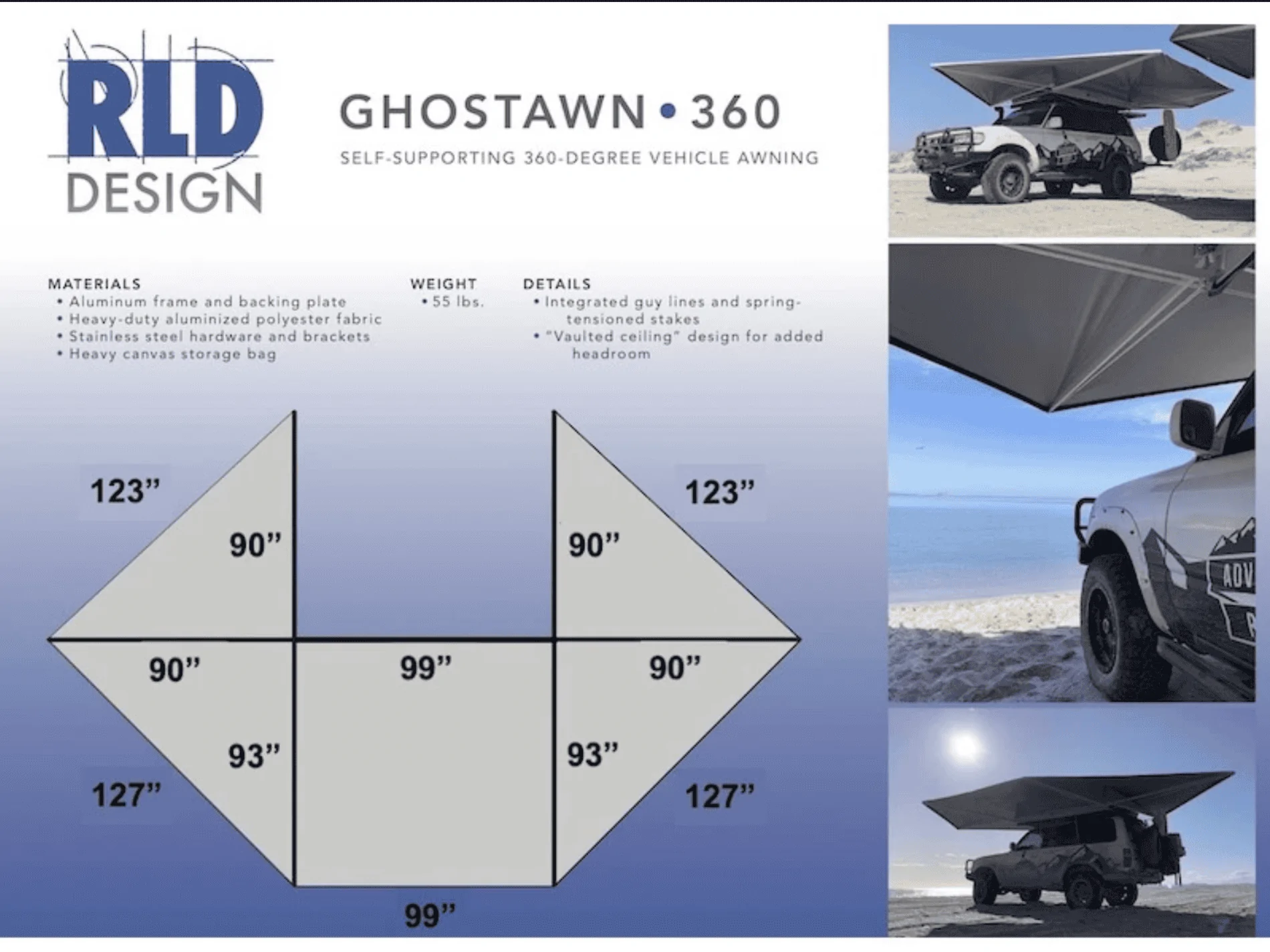 Jeep Gladiator Rhino Rack Batwing vs Alu-Cab 270 Shadow Awning 1591589794024