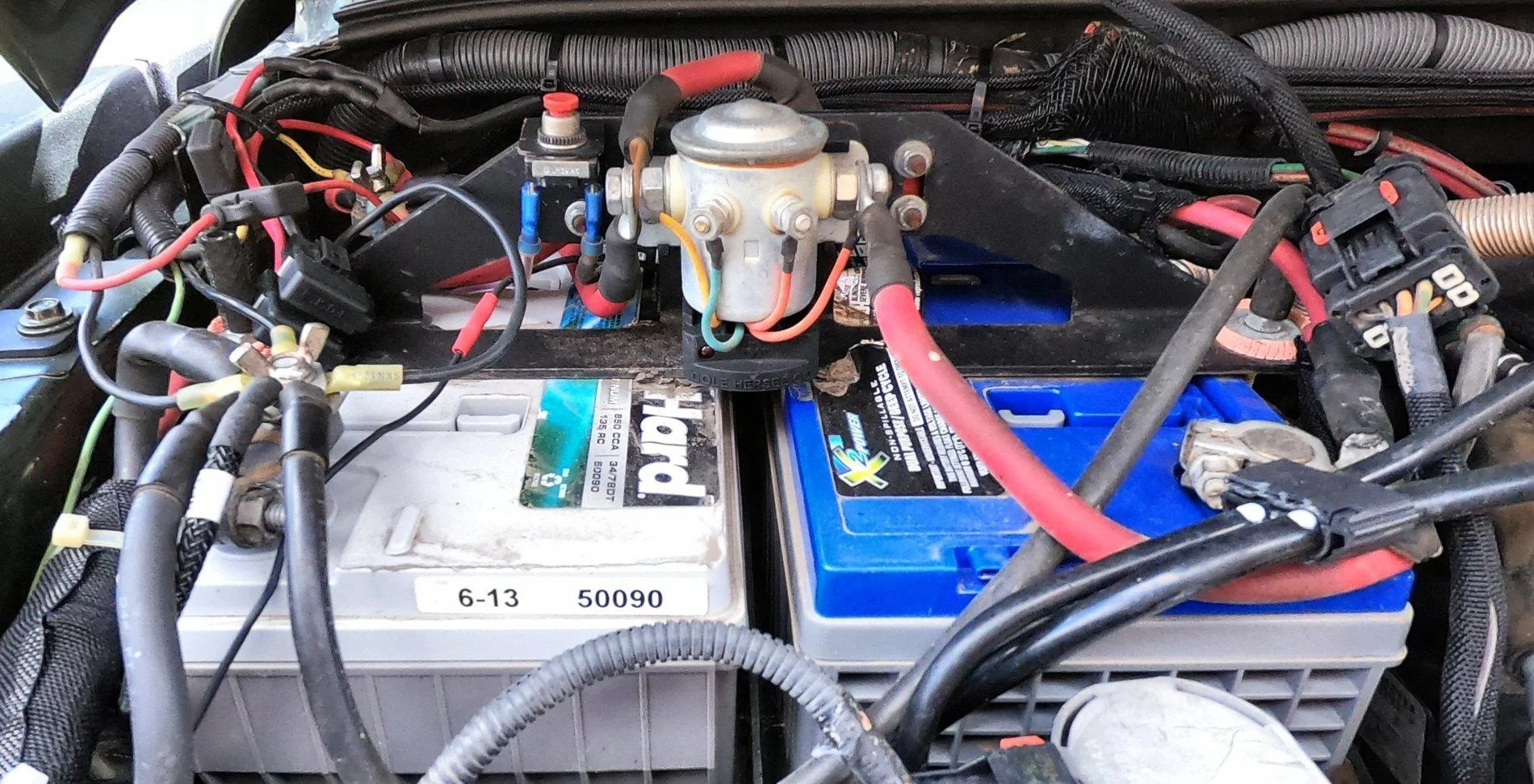 Jeep Gladiator Factory 4 switches + quake vs SPOD TransAmerica Trail, Aug-Sep 18, Post-trip, GP3_0003, Dual-Battery Install