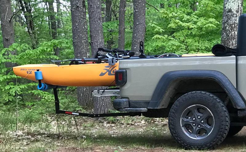 Jeep Gladiator Kayak Mounting yak