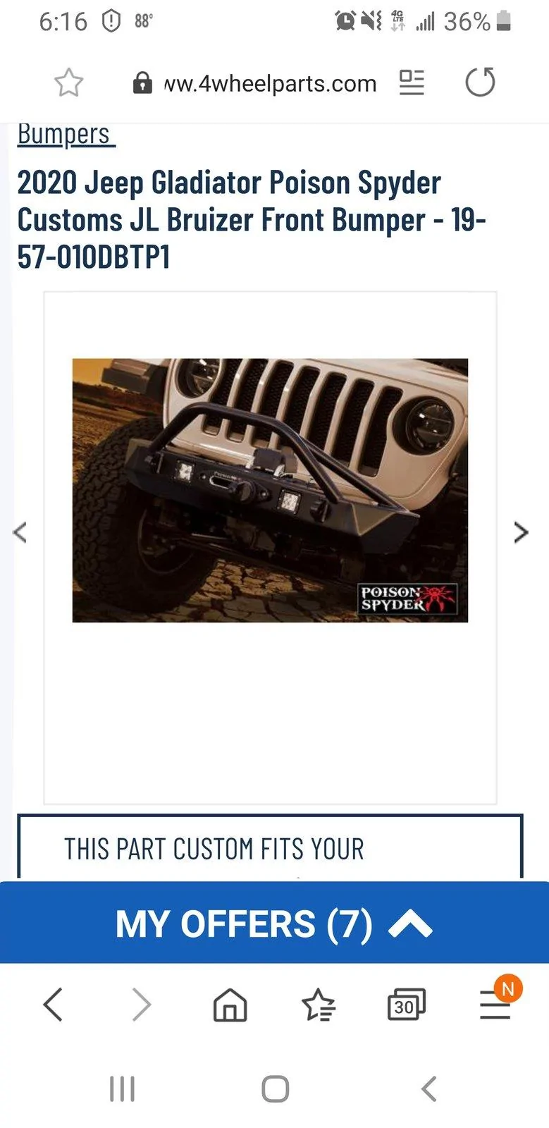 Jeep Gladiator Looking to add a bumper to my Rubicon Screenshot_20200610-181649_Samsung Internet