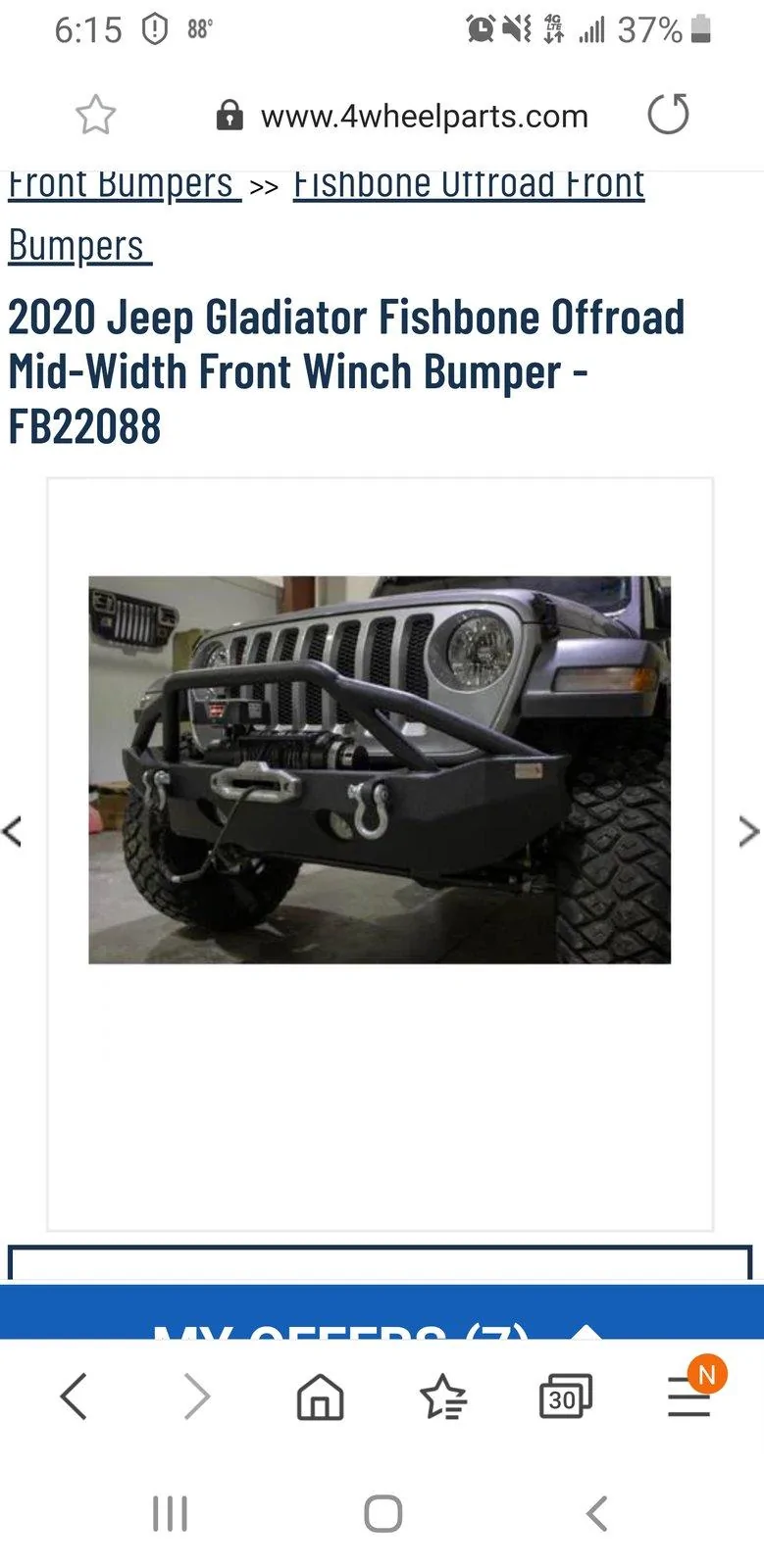 Jeep Gladiator Looking to add a bumper to my Rubicon Screenshot_20200610-181543_Samsung Internet
