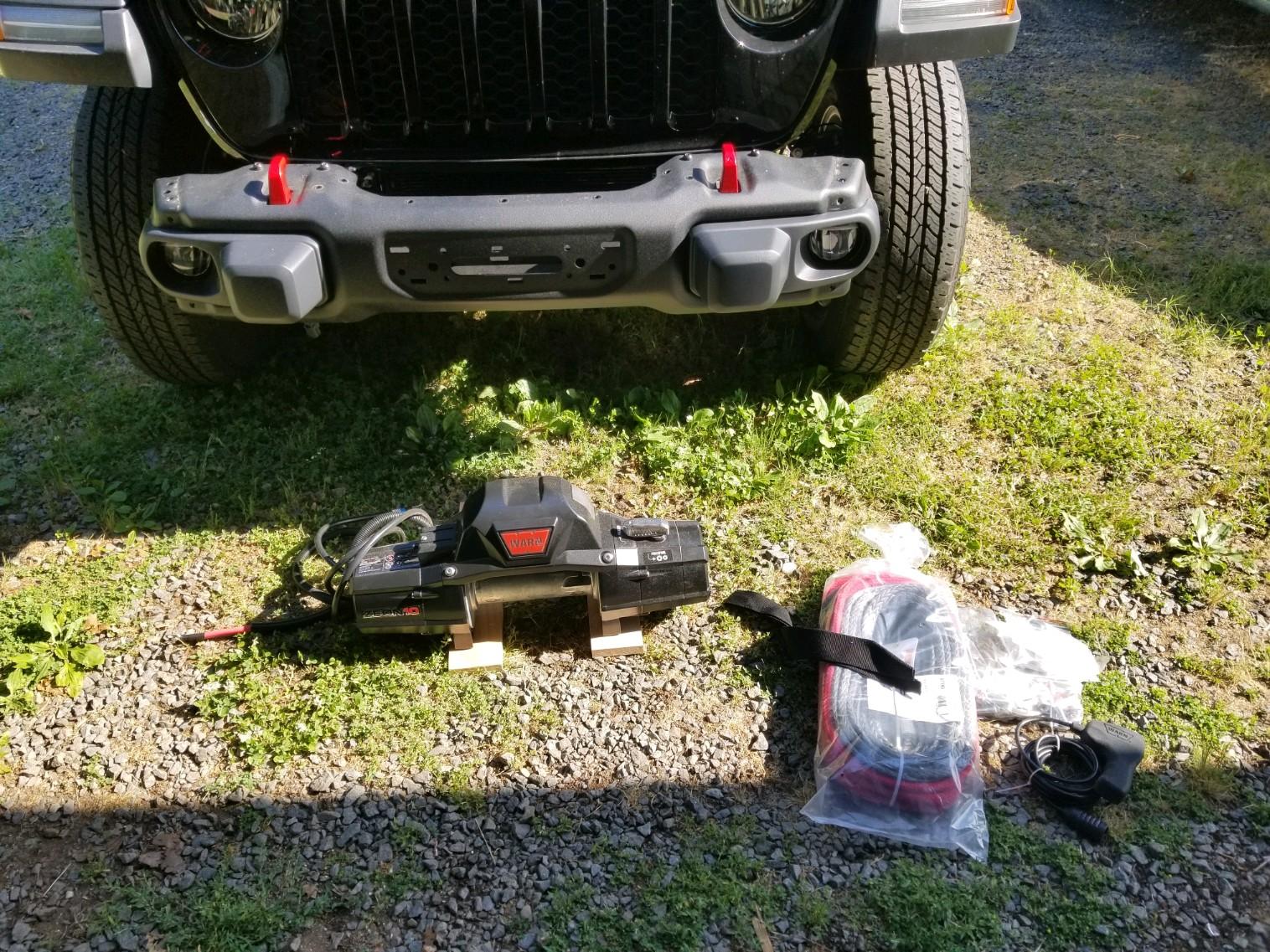 Jeep Gladiator Rubiclone Lunch Addition Starting winch install 