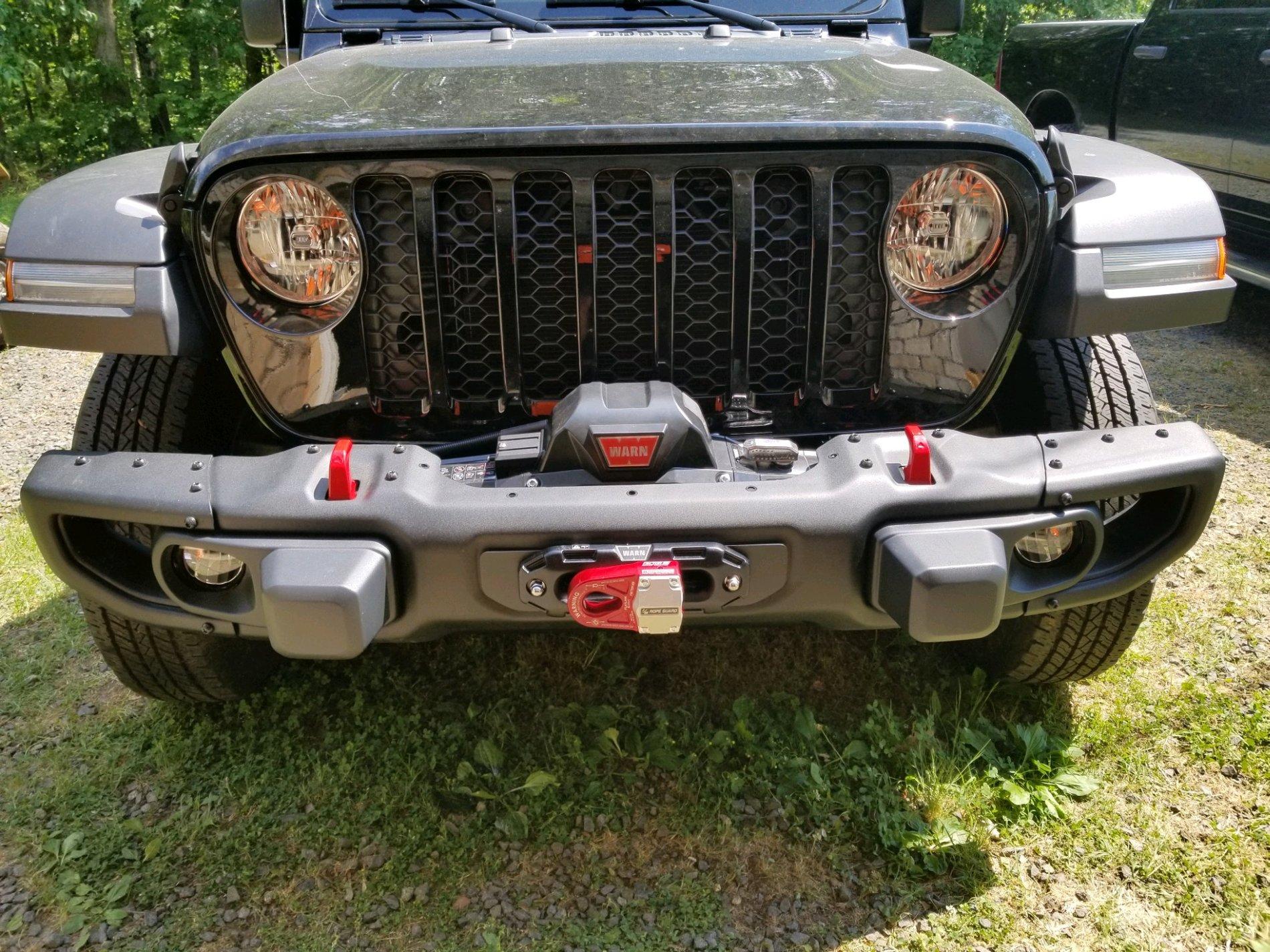 Jeep Gladiator Rubiclone Lunch Addition Winch in front