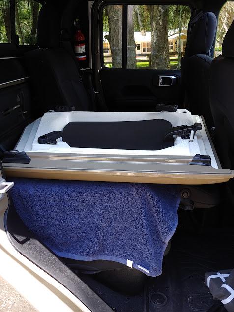 Jeep Gladiator Freedom panel storage idea step3