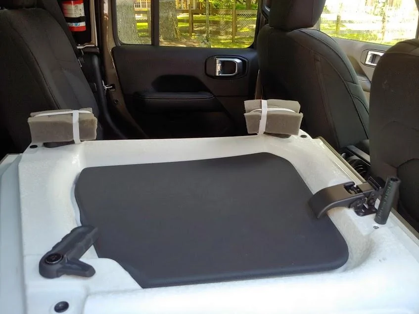 Jeep Gladiator Freedom panel storage idea step4
