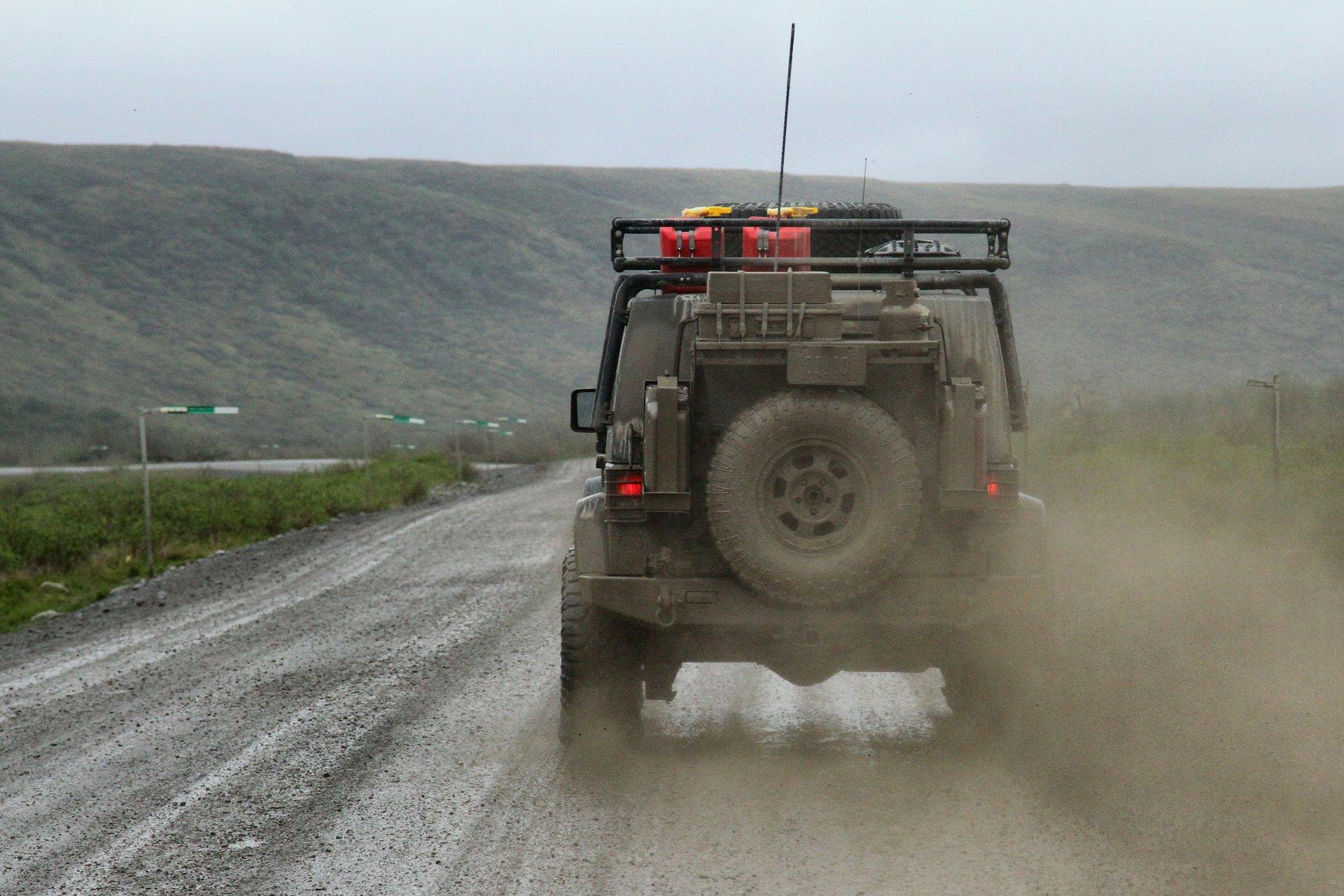 Jeep Gladiator Spare tire- steel wheel Alaska Trip, May-Jul 16, Ray's Pics, 7_4501, Mark's Jeep on Dalton Highway