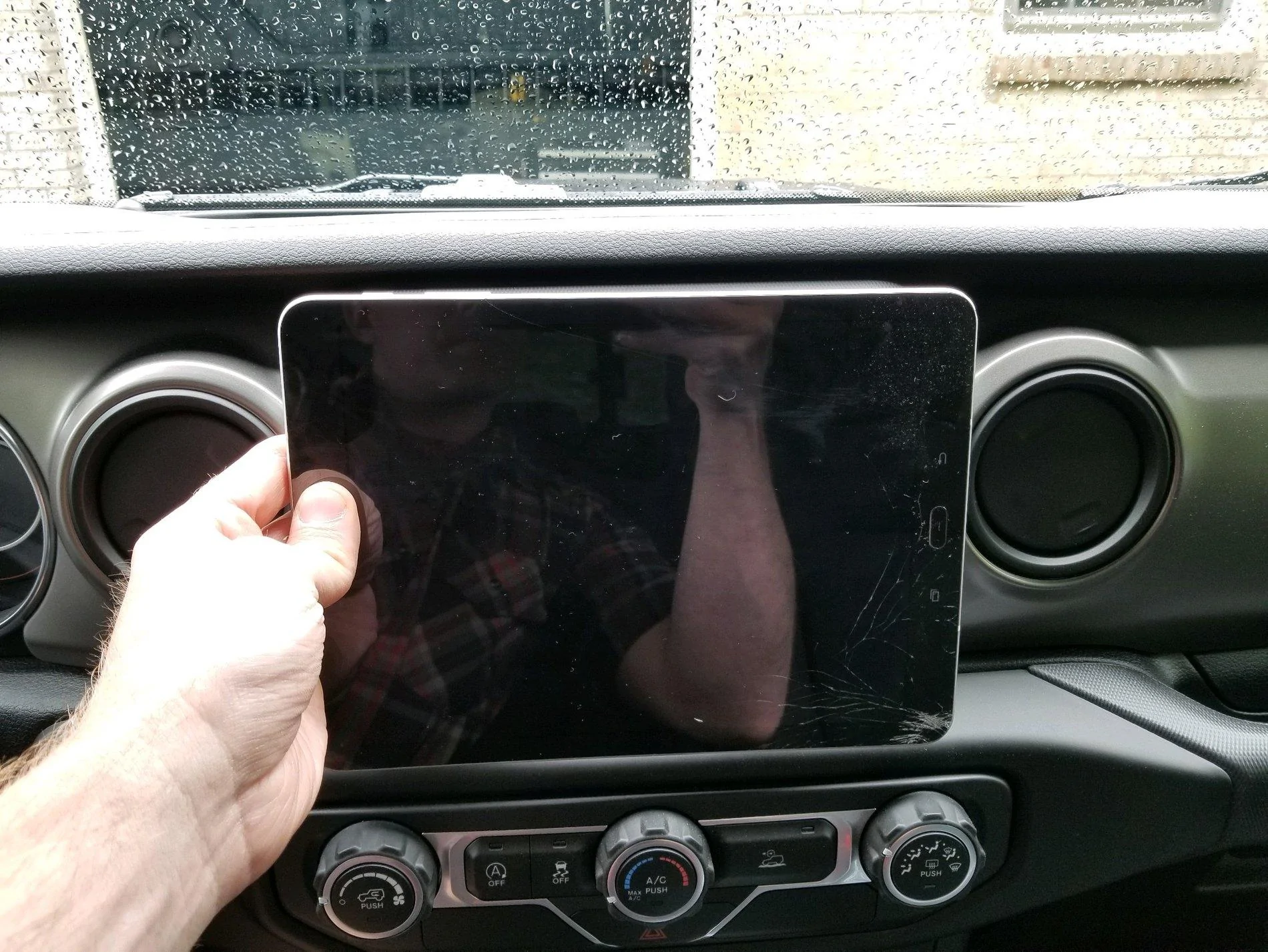 Jeep Gladiator Looking for Tablet Mount Option Tablet front