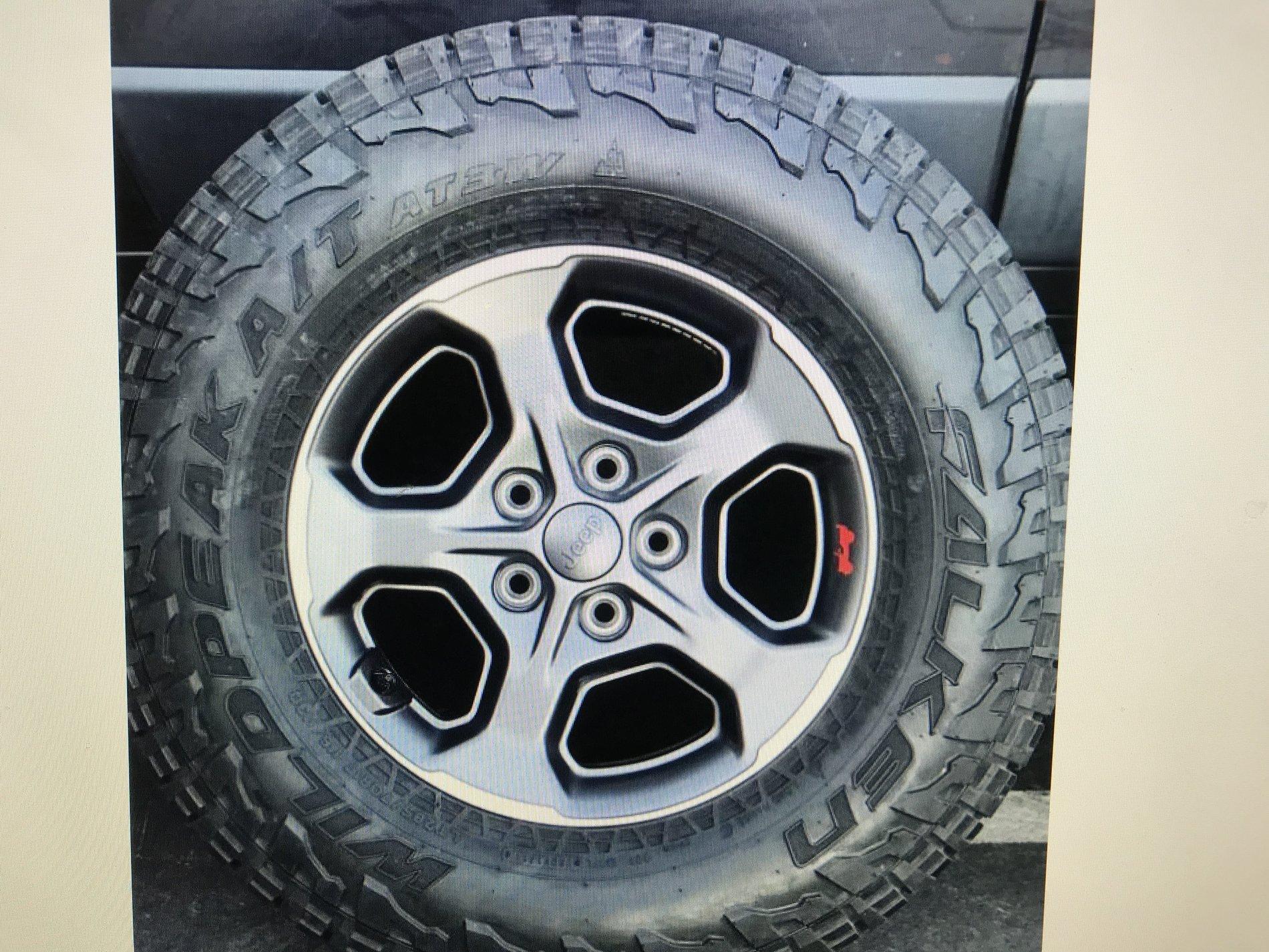 Jeep Gladiator Interested in trading my Rubicon Alloy wheels and tires for Rubicon steel spare wheels and tires image