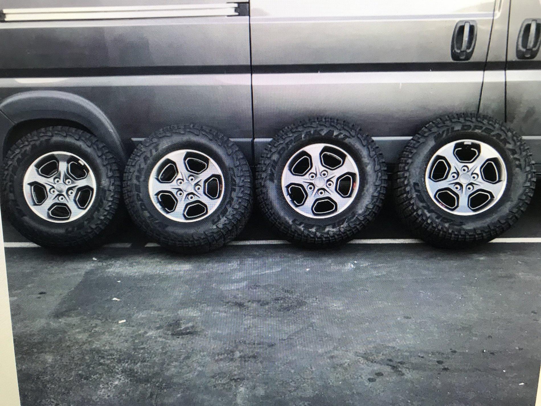 Jeep Gladiator Interested in trading my Rubicon Alloy wheels and tires for Rubicon steel spare wheels and tires image