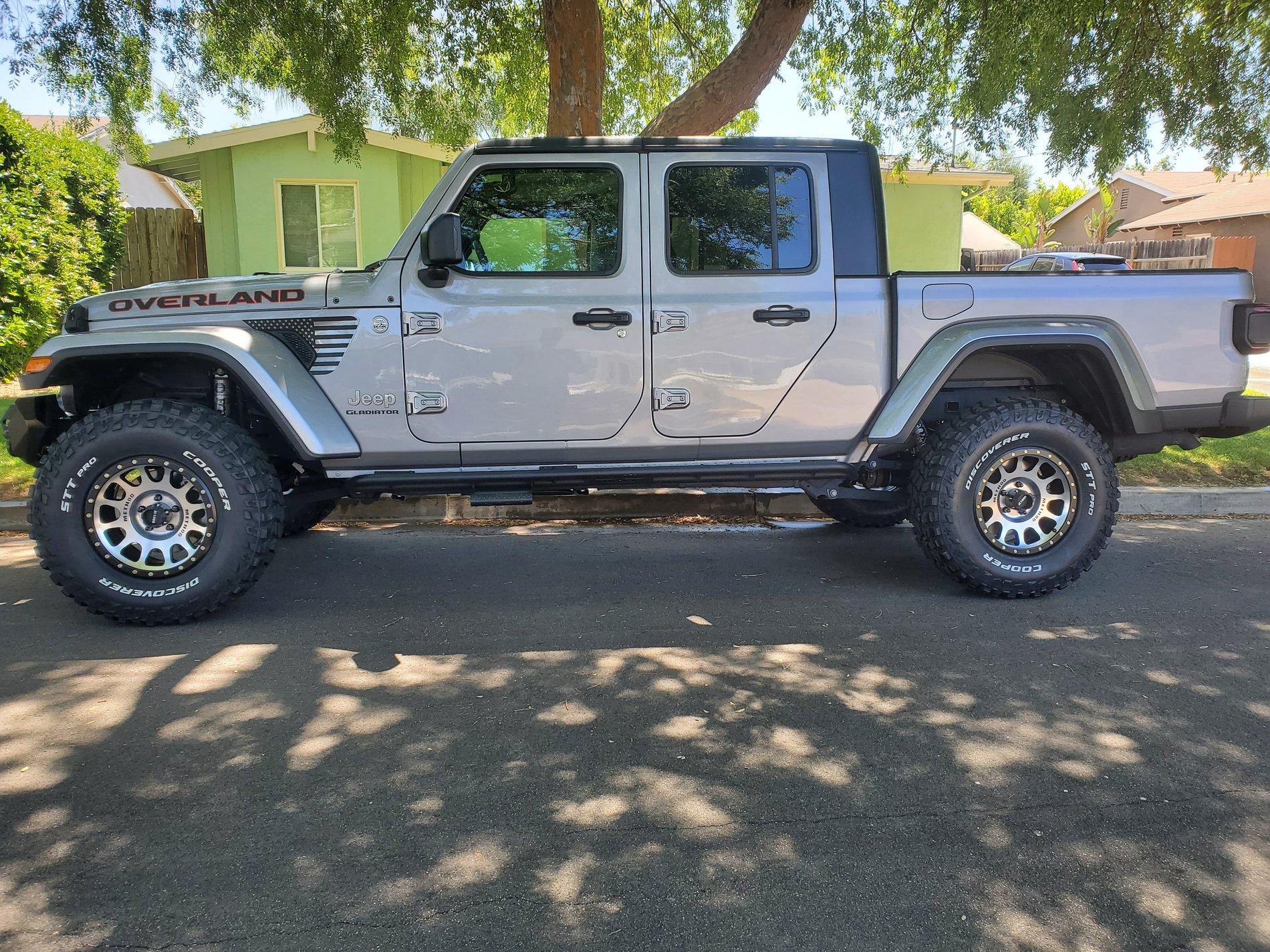 Jeep Gladiator Bigger Tires on the Overland Wheels or ??? JT
