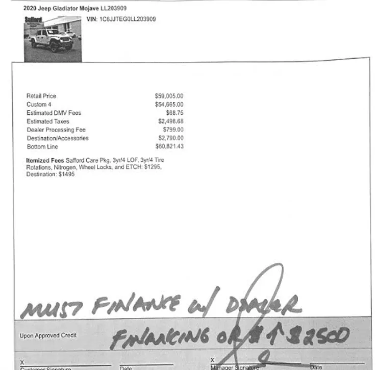 Jeep Gladiator Dealer Scams JT Scam