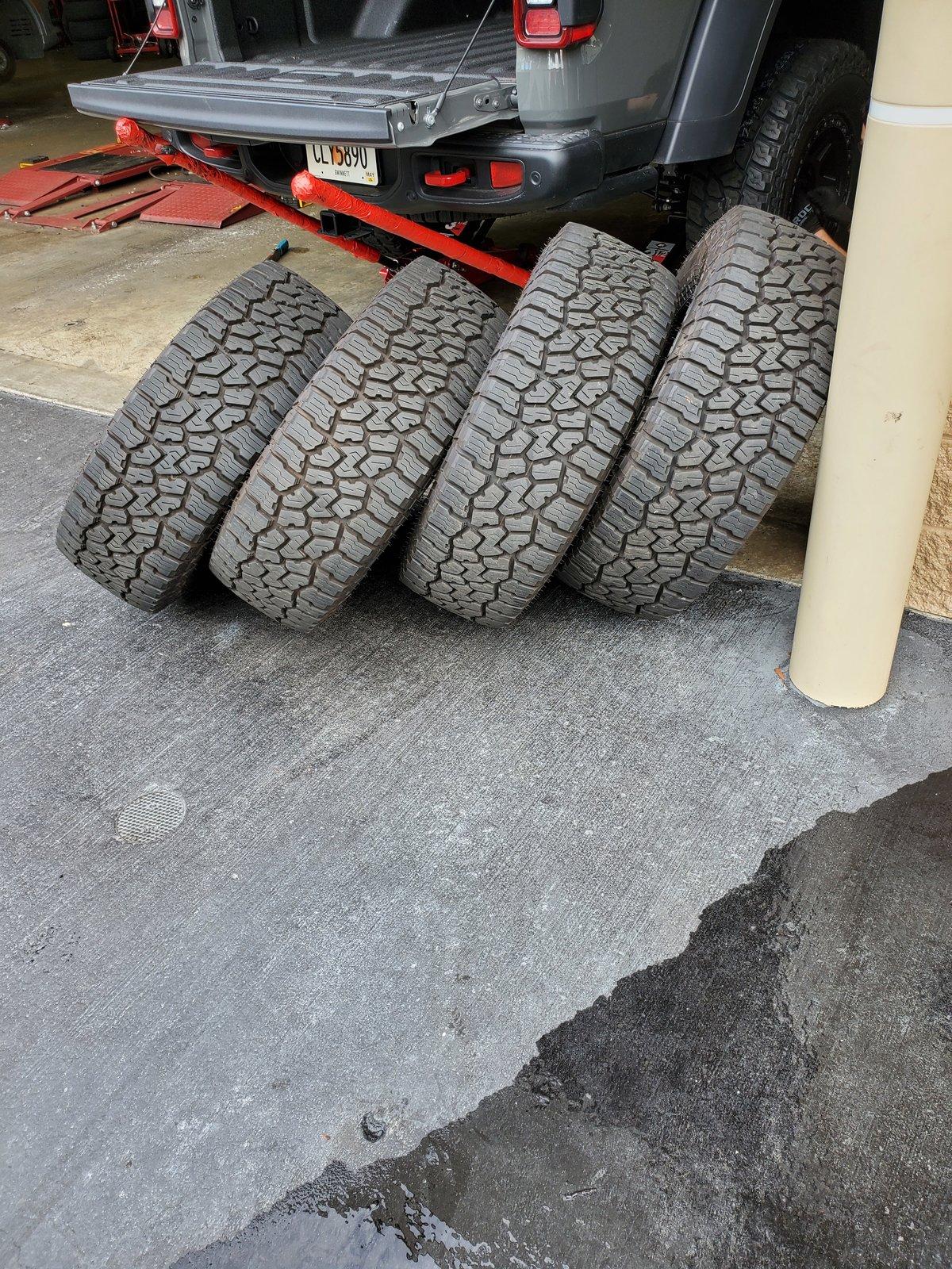 Jeep Gladiator 4 Rubicon Wheels and AT Tires w/ Spare 20200624_094248