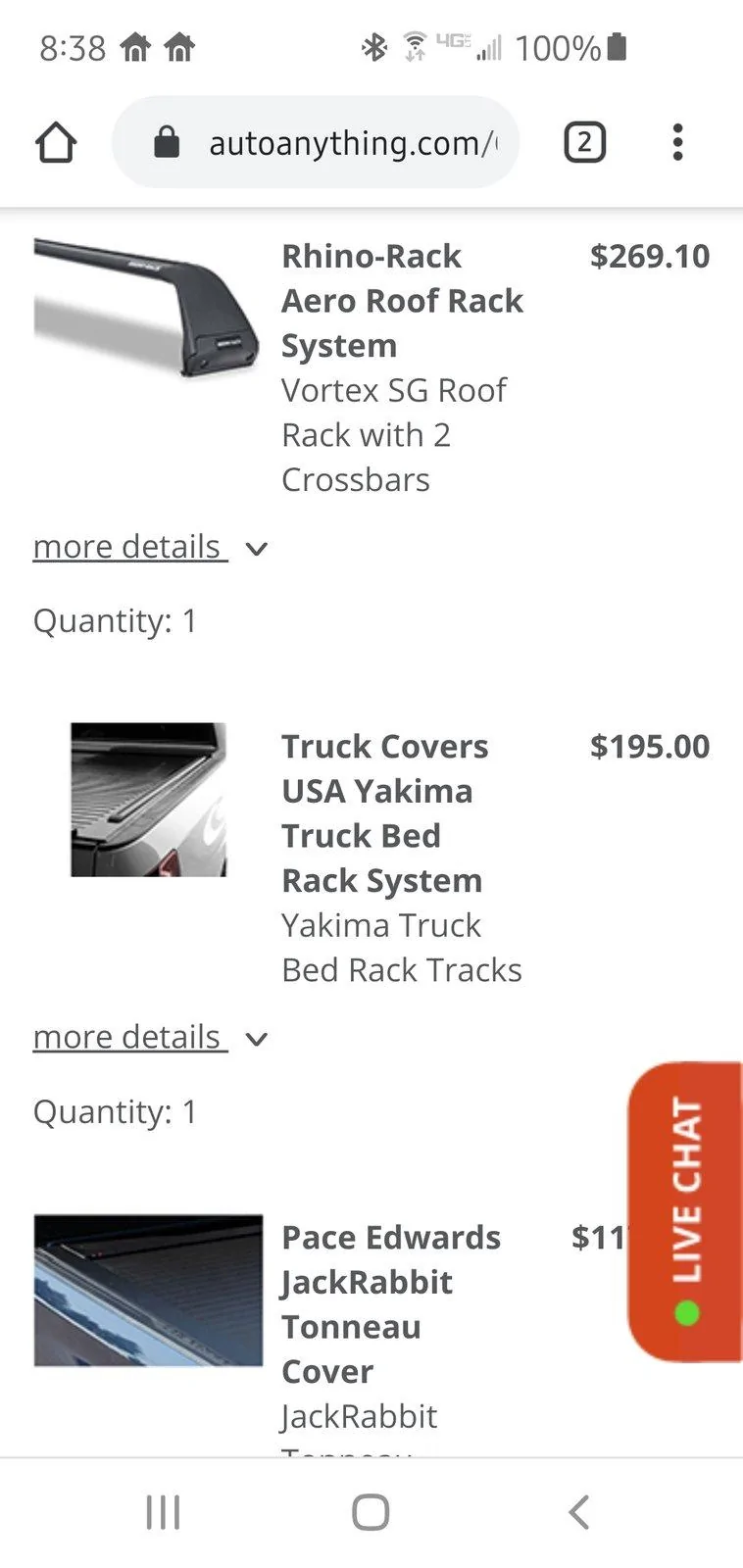 Jeep Gladiator Bed cover with rack Screenshot_20200622-083859_Chrom