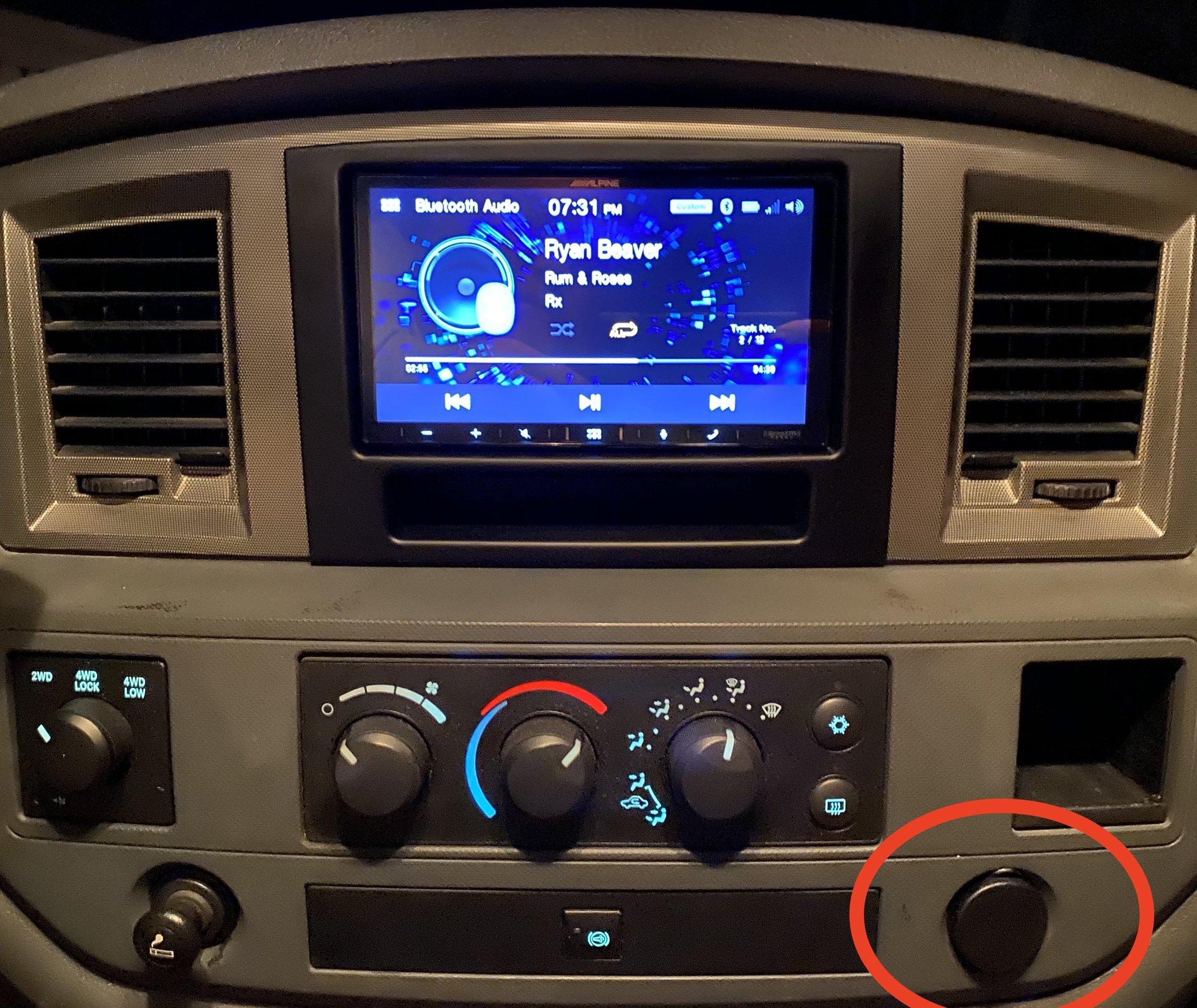 Jeep Gladiator 2 holes in a brand new Jeep... Perfect Phone mount setup! IMG_0177