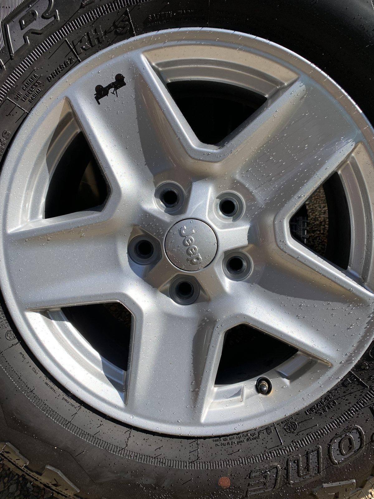 Jeep Gladiator Like New (5) Bridgestone Dueler A/T 245/75R17 Tires & Wheels Taken of Sport S (Only 403 Miles On Them) 02