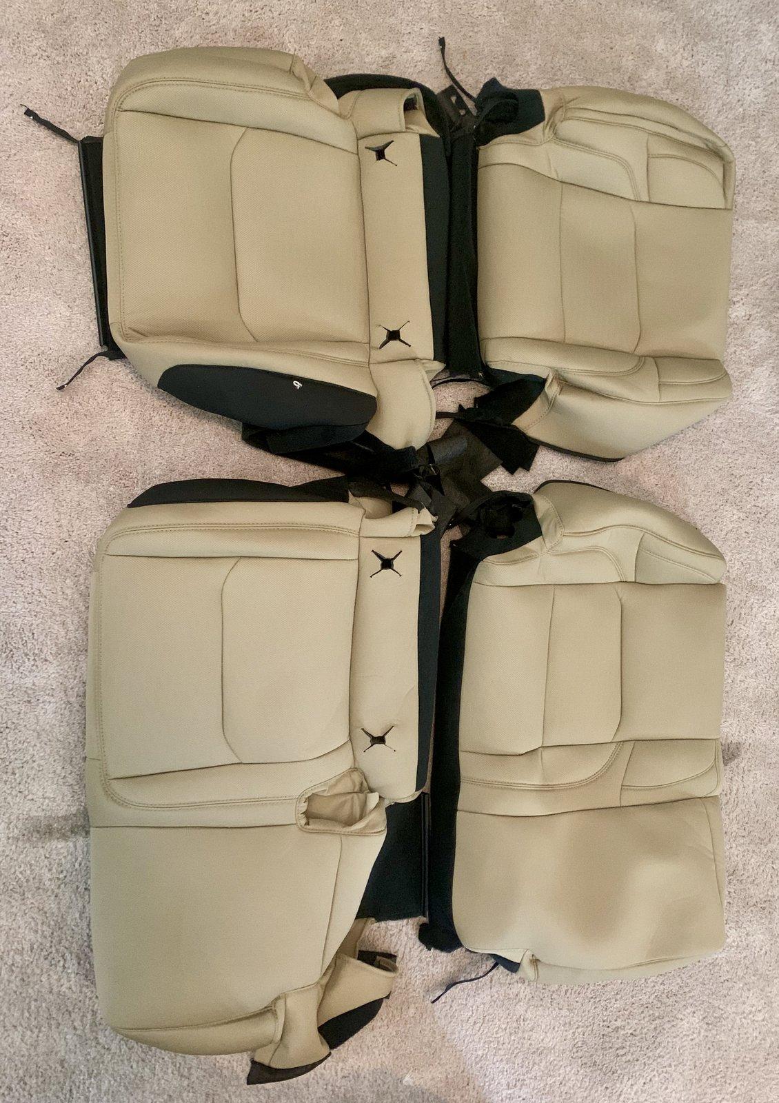 Jeep Gladiator Tan Cloth Factory Seats IMG_6383