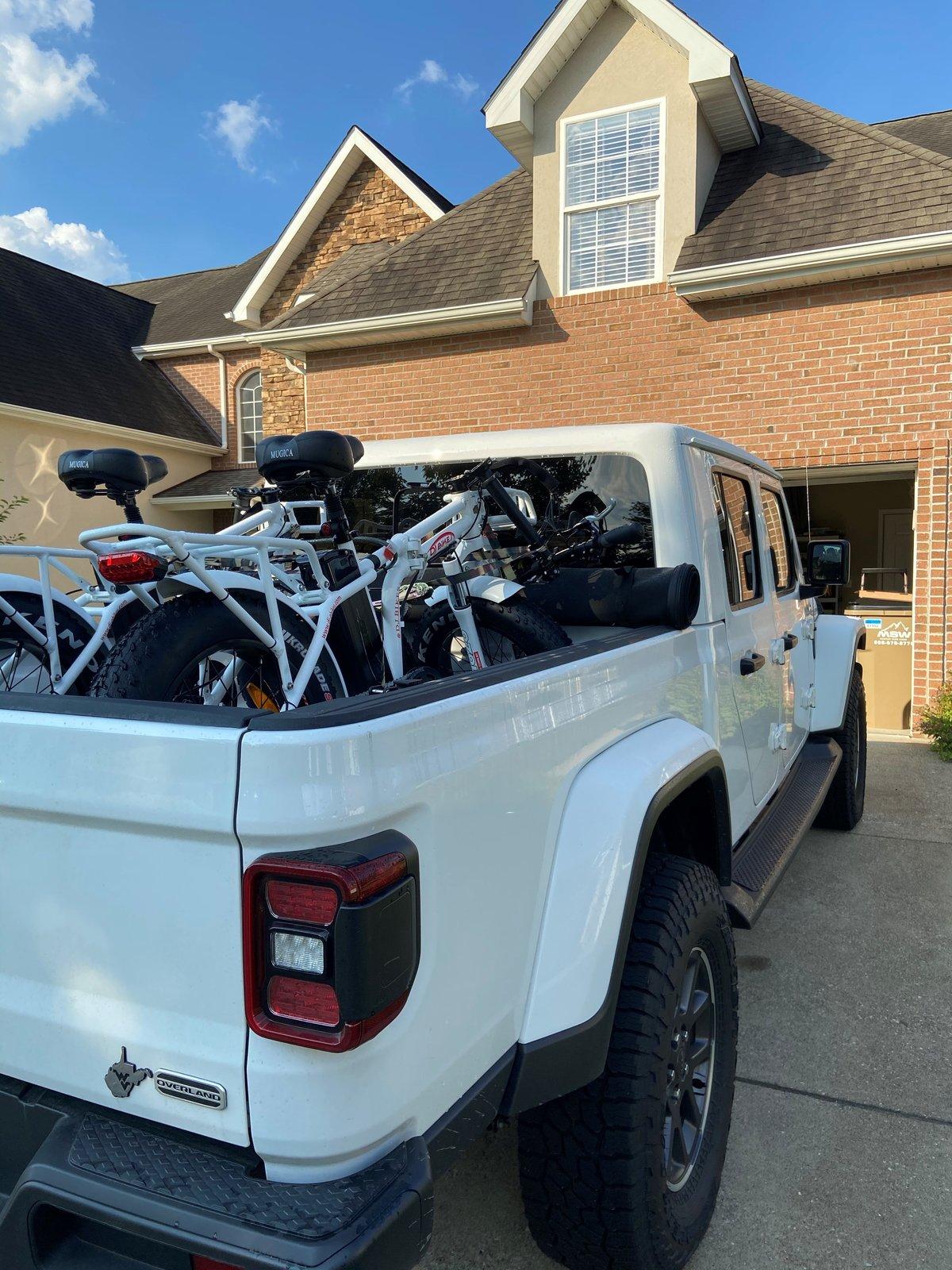 Jeep Gladiator Looking for Ideas on how to fit...Bikes, RTT, Kayaks..... bikes