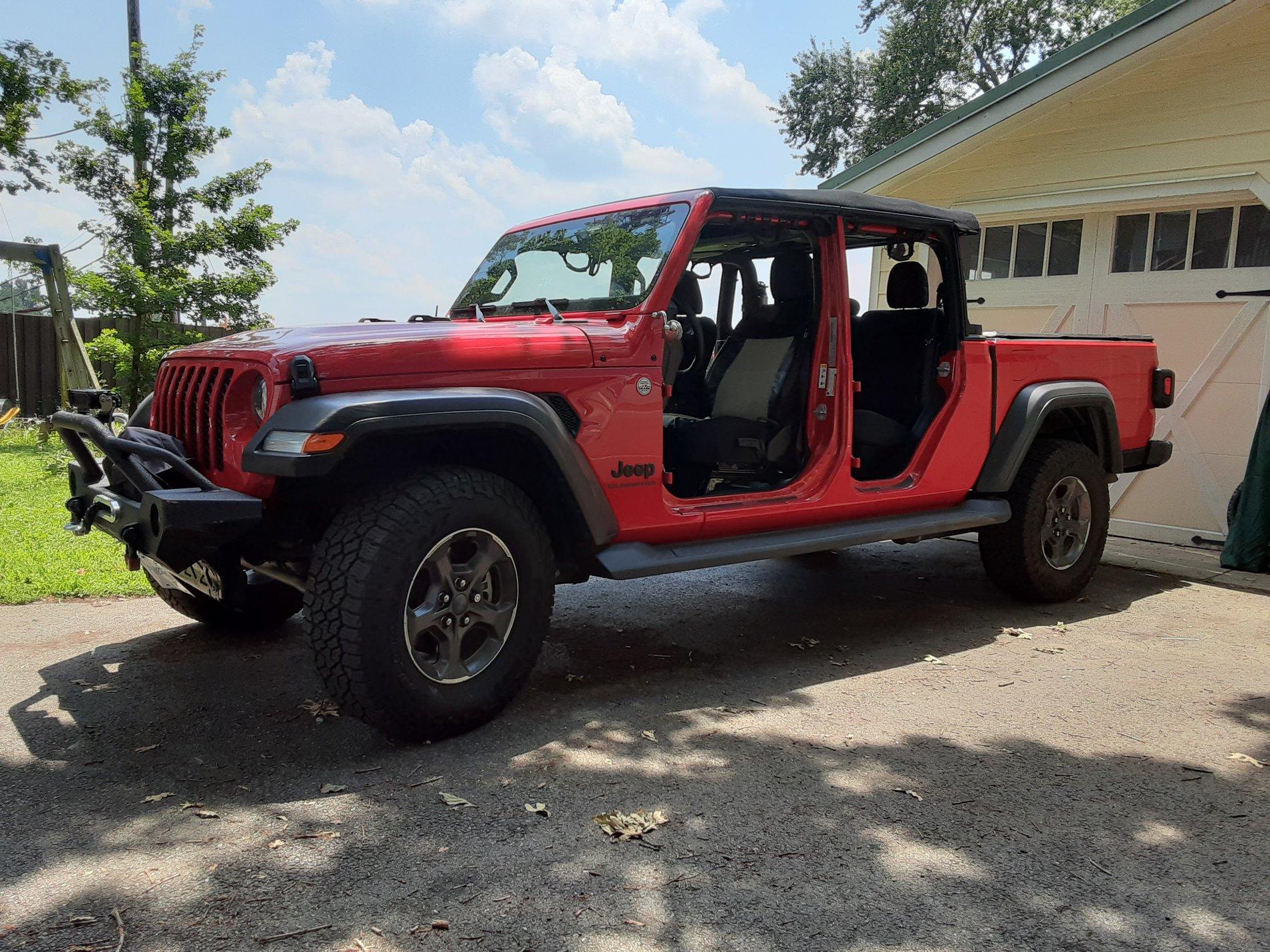 Jeep Gladiator Mopar Steel Bumper on Sport S 20200705_134837