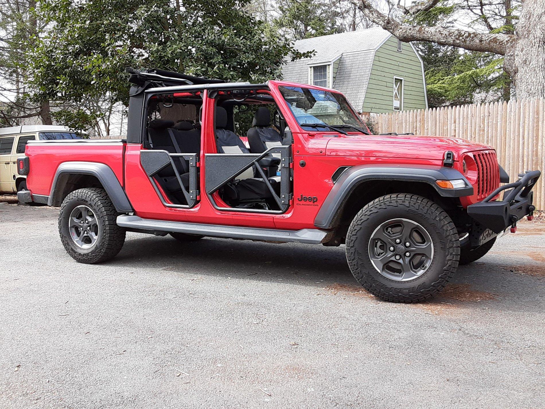 Jeep Gladiator Mopar Steel Bumper on Sport S 20200405_153226