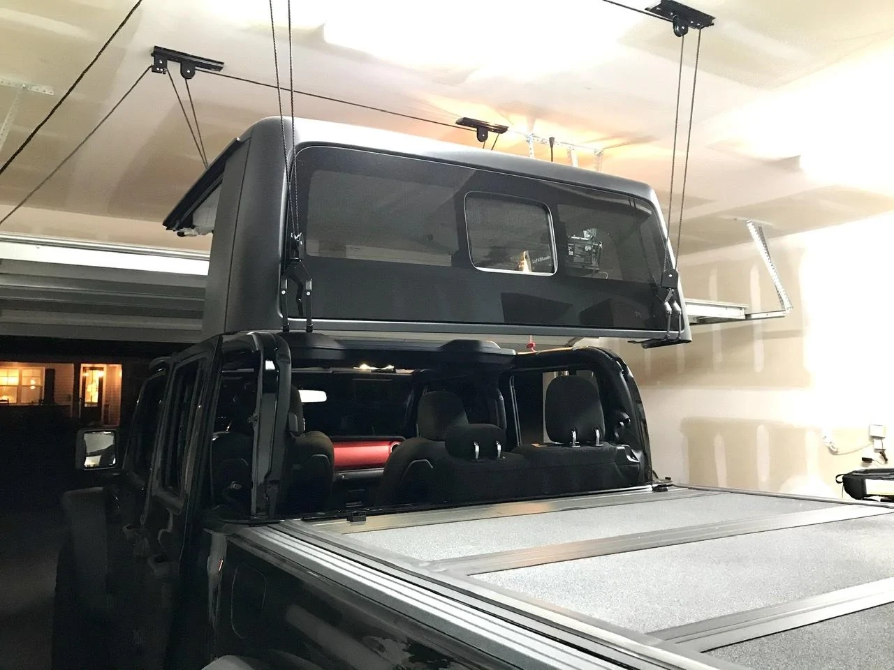 Jeep Gladiator Hanging Gladiator roof from garage ceiling joists? 57D28A0E-082F-4FEF-8B58-6D308E48F0C6