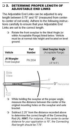 Jeep Gladiator Rear sway bar end links how long 25CB5E92-0F66-44AB-971B-C2046E318398