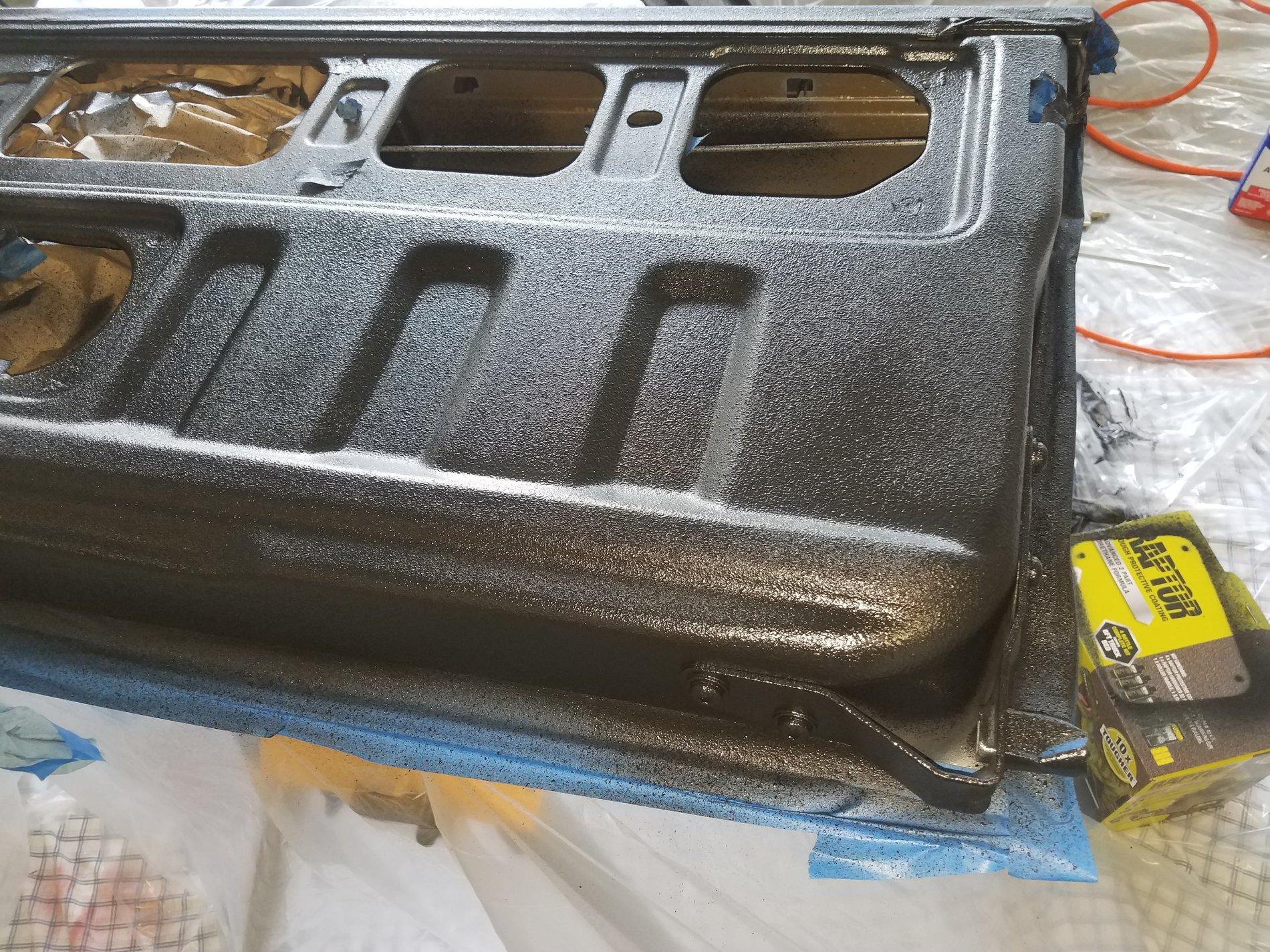 Jeep Gladiator Raptor Liner bedliner install 20200705_164415