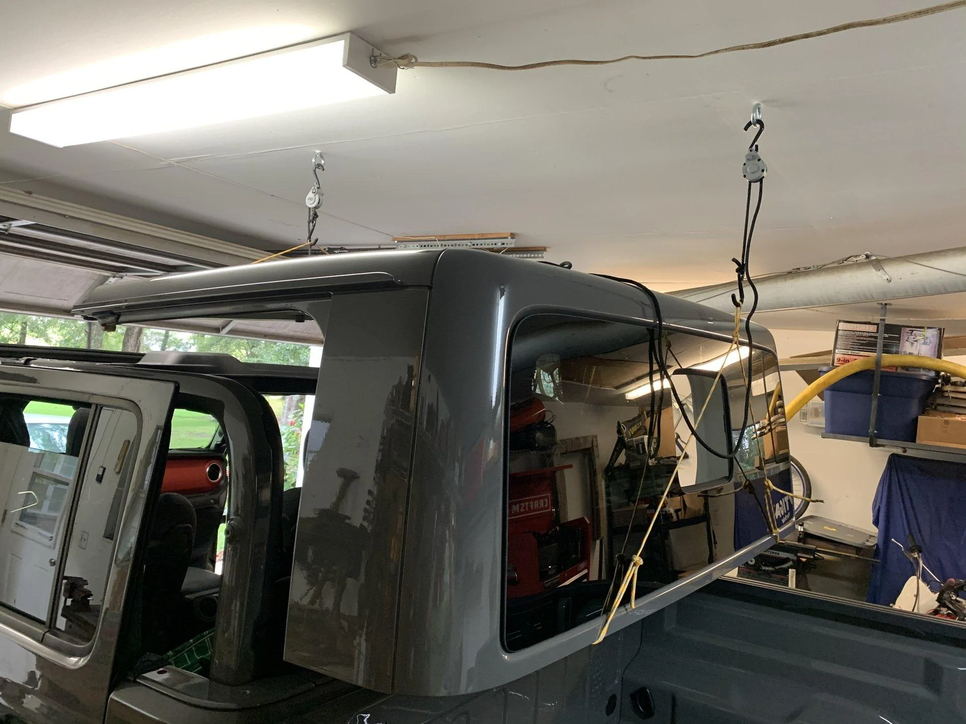 Jeep Gladiator Hanging Gladiator roof from garage ceiling joists? IMG_0152