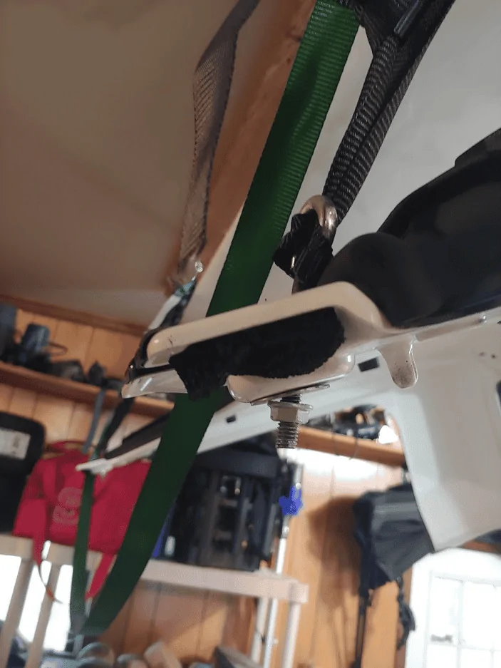 Jeep Gladiator Hanging Gladiator roof from garage ceiling joists? 1594044181054