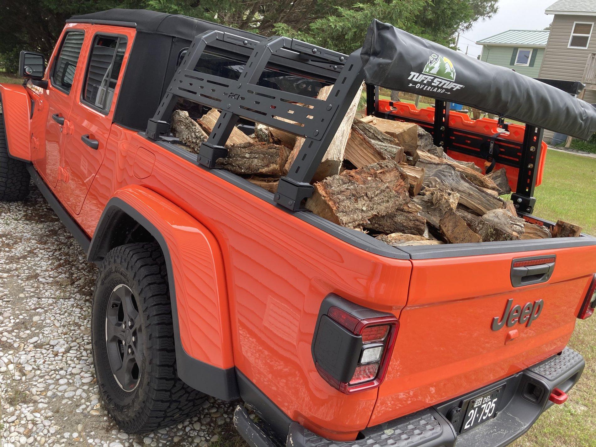 Jeep Gladiator Higher than roof rack that works with factory tonneau cover DC73A60D-89F6-428E-A3CF-AEE018901274