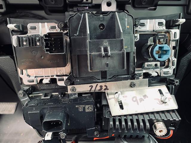 Jeep Gladiator In Dash Custom CB install, Custom CB Antenna Mount, Home made. IMG_1885
