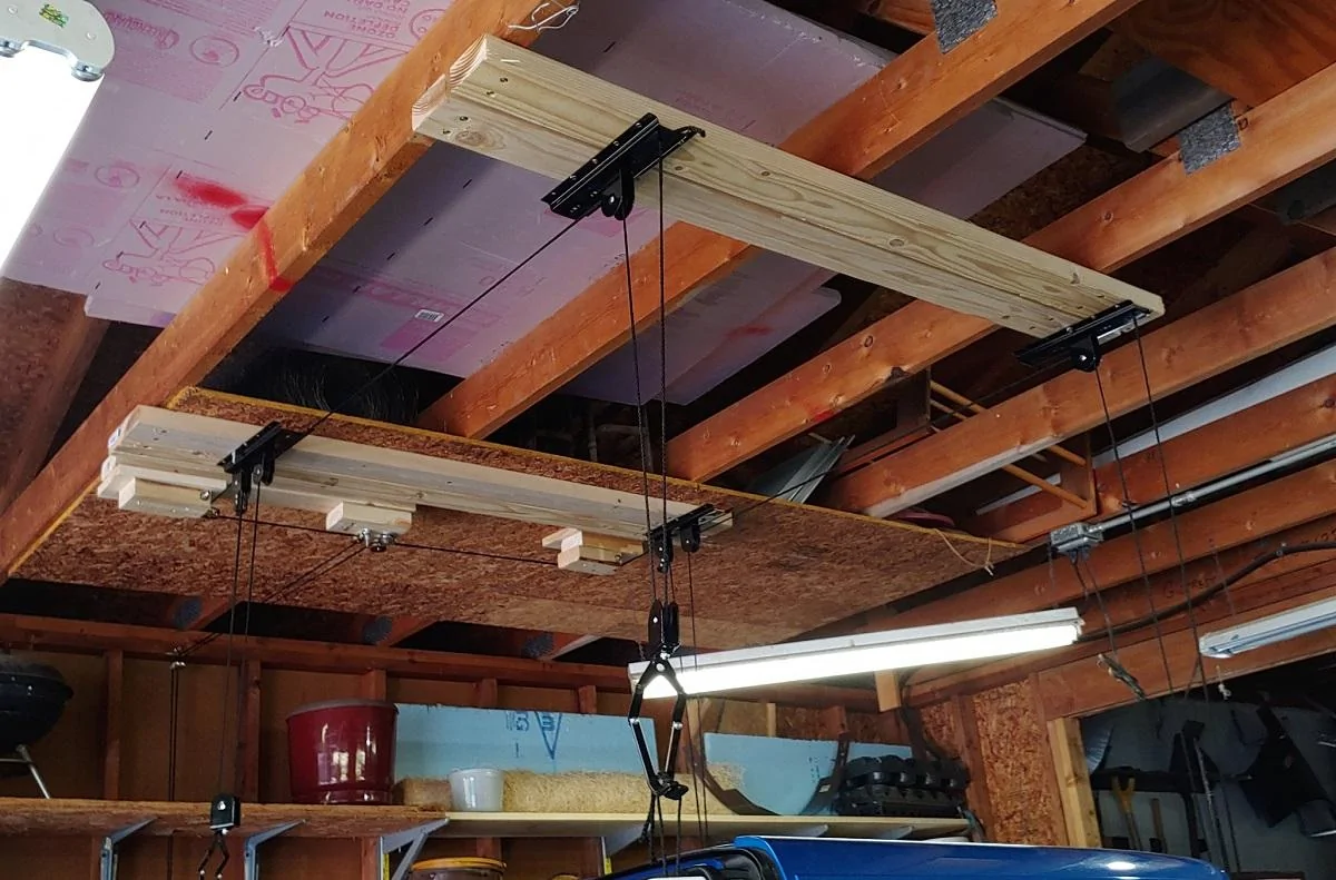 Jeep Gladiator Hanging Gladiator roof from garage ceiling joists? 20200712_115656_s
