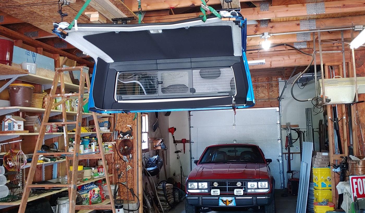 Jeep Gladiator Hanging Gladiator roof from garage ceiling joists? 20200712_124544_s