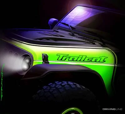 Jeep Gladiator Update: Jeep Reveals V8 Wrangler Rubicon 392 Concept With Hemi trailcat