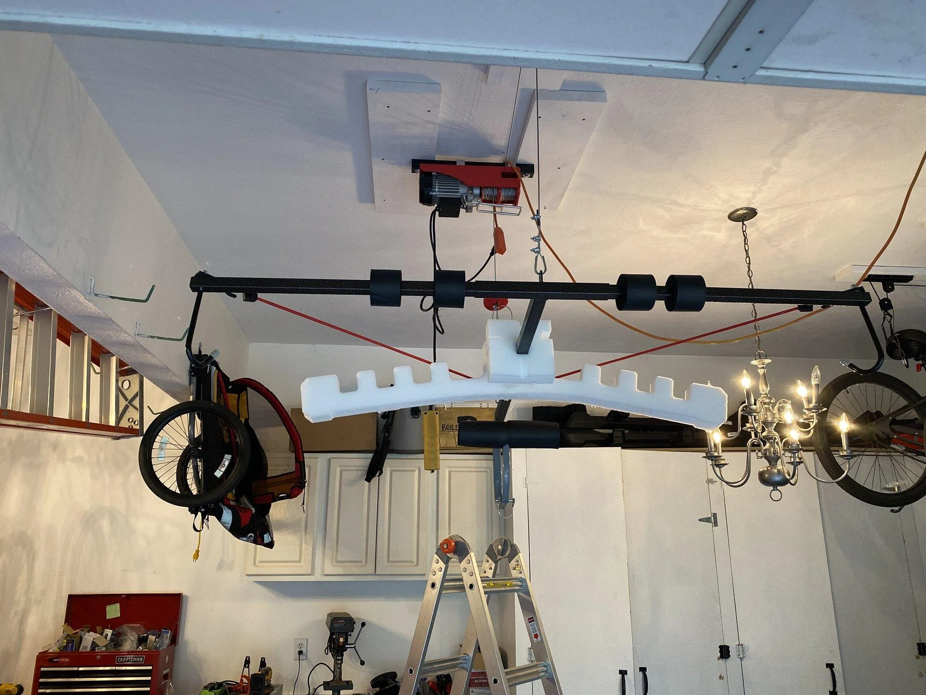 Jeep Gladiator Hanging Gladiator roof from garage ceiling joists? 41C48960-A1E5-48EE-9FFC-89033F822B62