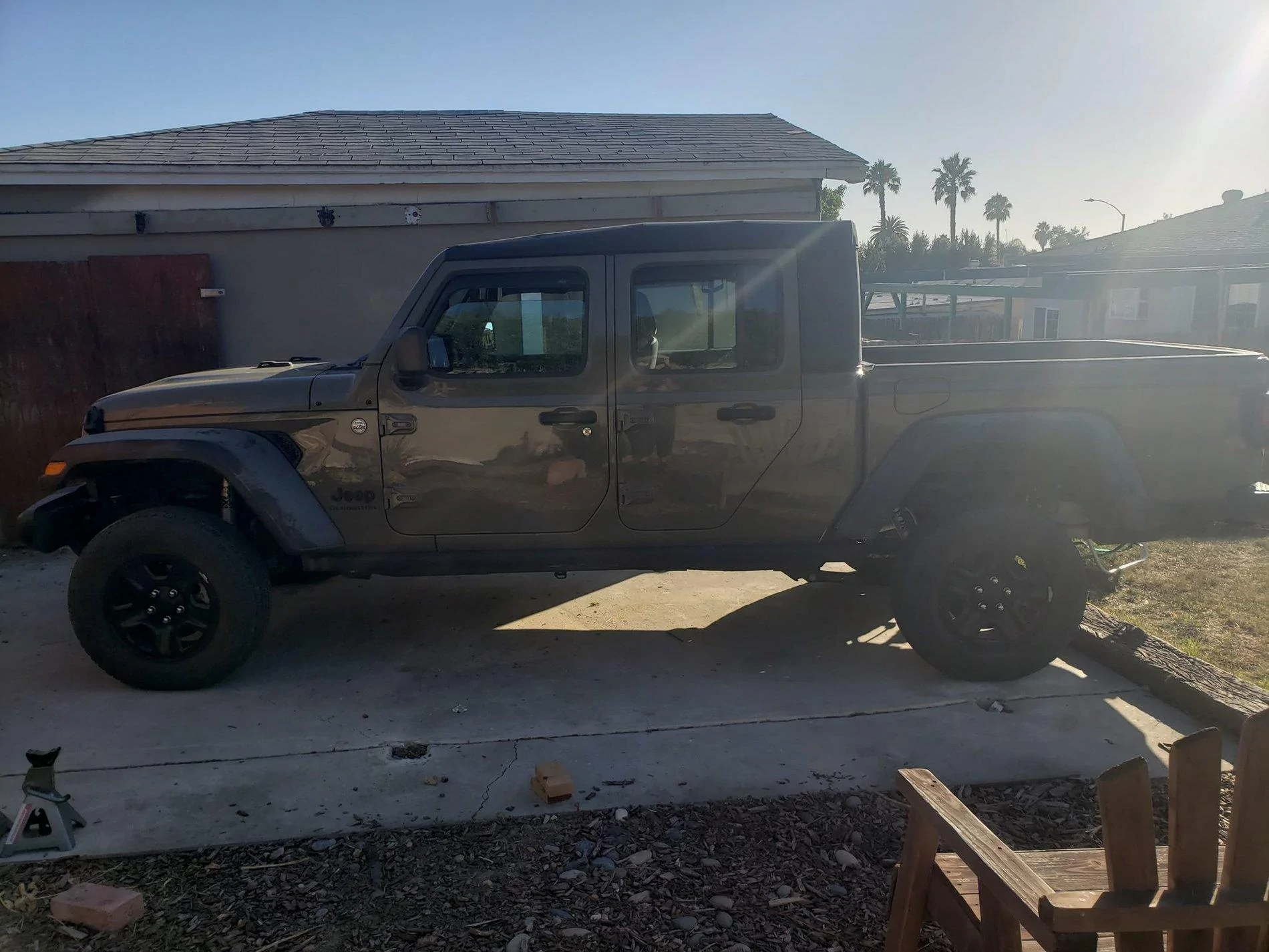 Jeep Gladiator Gladiators on Mopar 2" Lift Kit jeep mopar lift stock tires