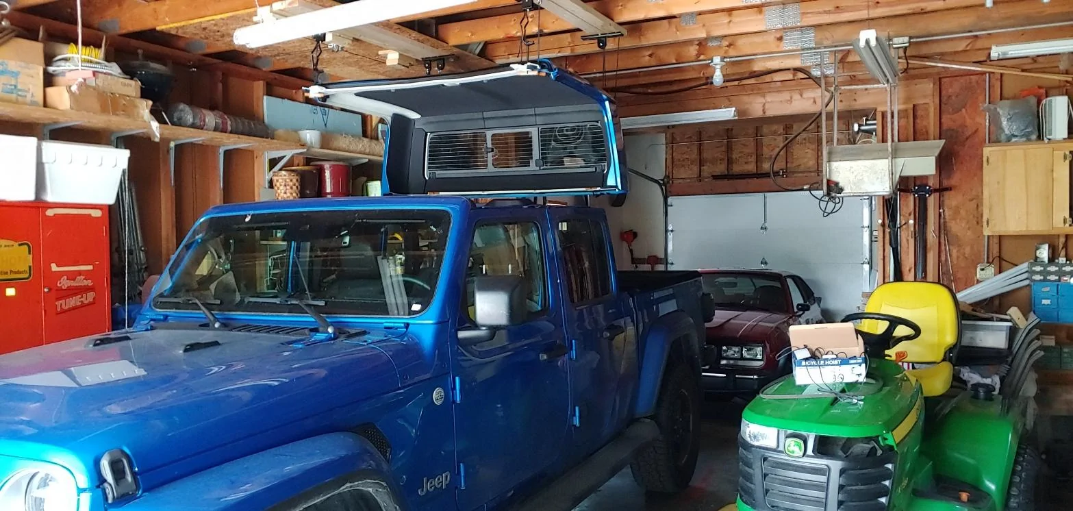 Jeep Gladiator Hanging Gladiator roof from garage ceiling joists? 20200714_165649_HDR