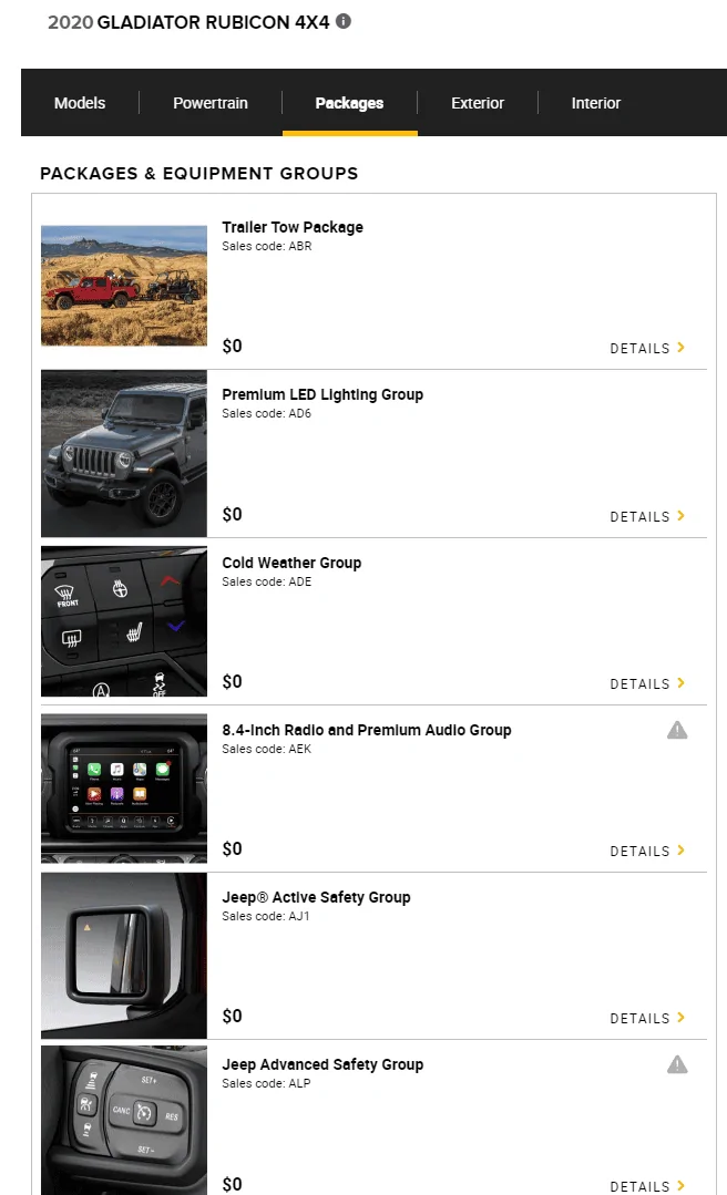 Jeep Gladiator Pricing coming soon? Destination charges now listed on jeep.com upload_2019-3-12_9-7-31
