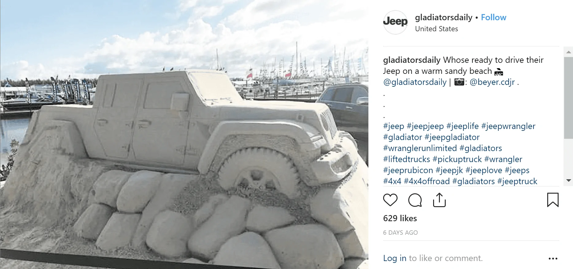 Jeep Gladiator Wish i was on the beach gladiator sand
