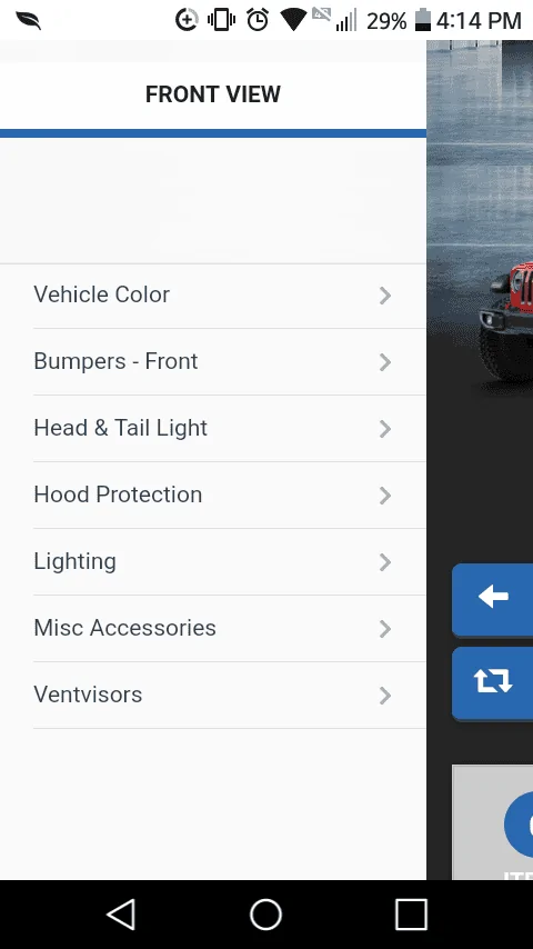 Jeep Gladiator Gladiator interactive garage build site Screenshot_2019-03-20-16-14-42