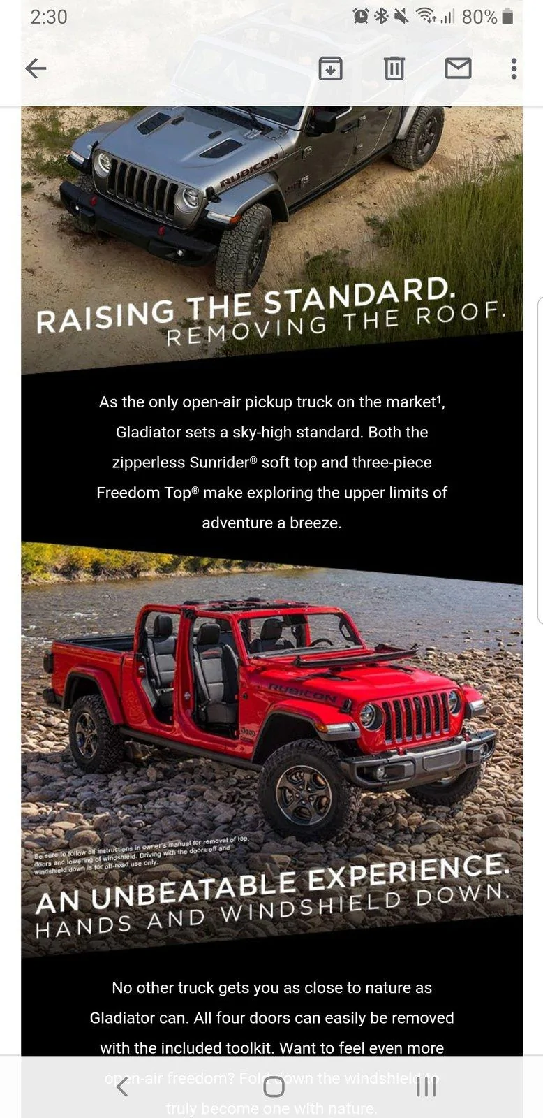 Jeep Gladiator New Gladiator Email? Screenshot_20190321-143059_Gmail