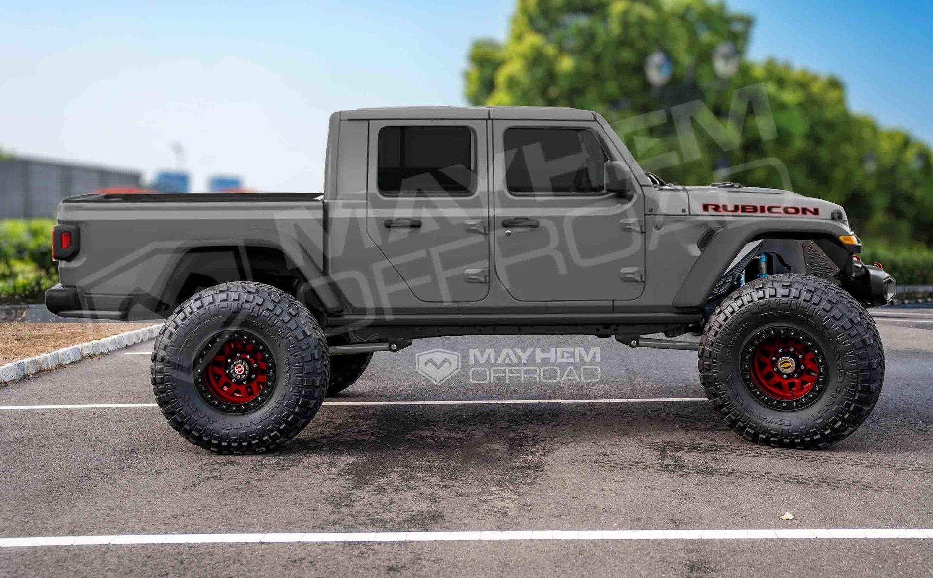Jeep Gladiator Gladiator Photoshop Renders Gladiator side render_sting gray red wheels