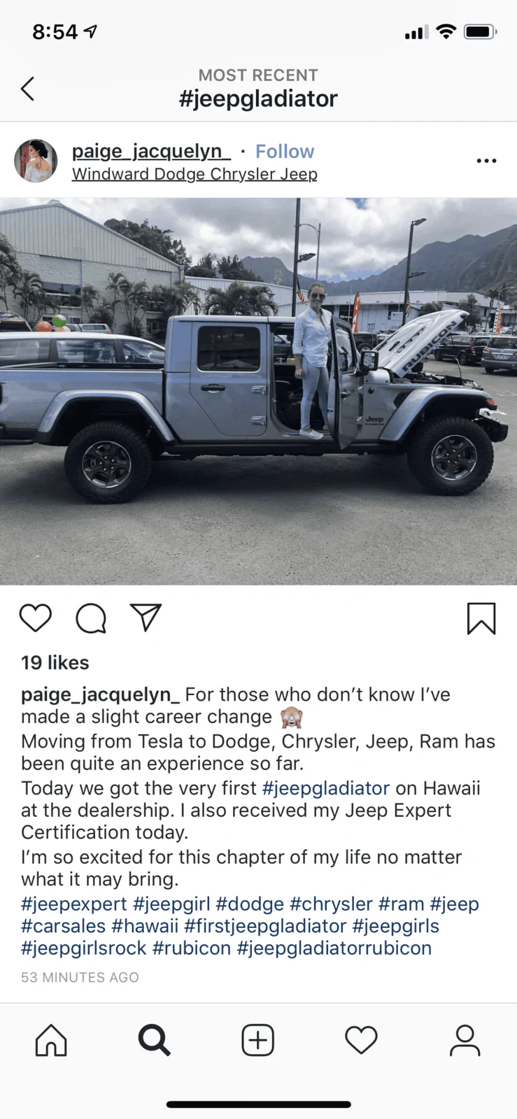 Jeep Gladiator Jeep Gladiator demo arrives at dealer in Hawaii upload_2019-3-22_20-57-17