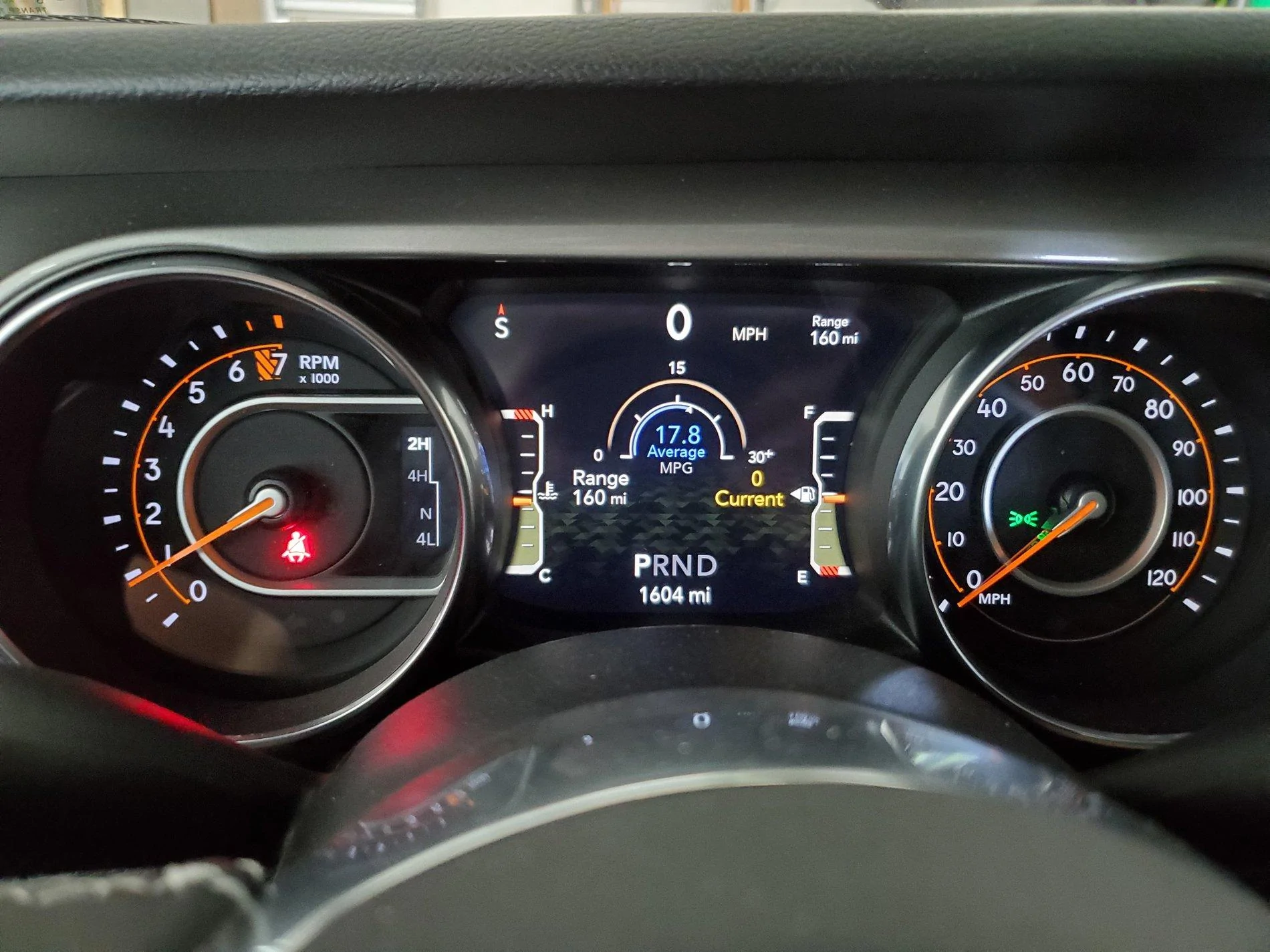 Jeep Gladiator Current Dash Configuration 20200719_165659