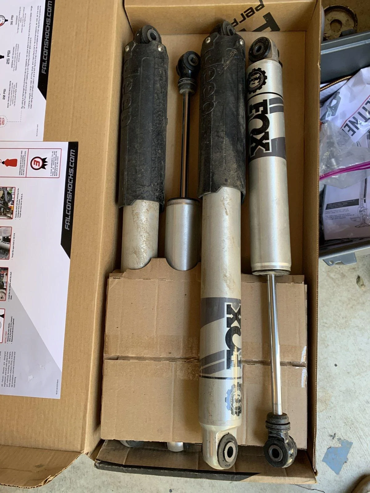 Jeep Gladiator FOX Shocks from MOPAR 2" Lift Kit IMG_2351