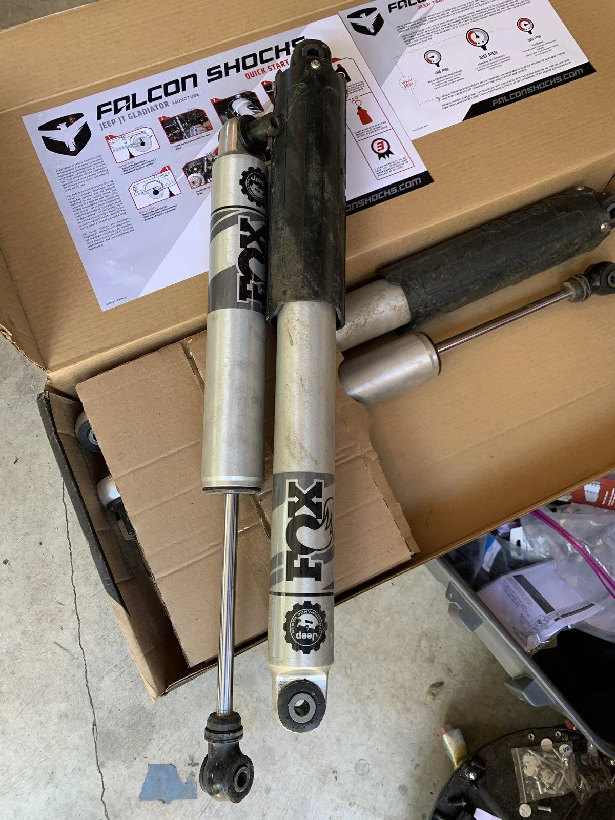 Jeep Gladiator FOX Shocks from MOPAR 2" Lift Kit IMG_2642